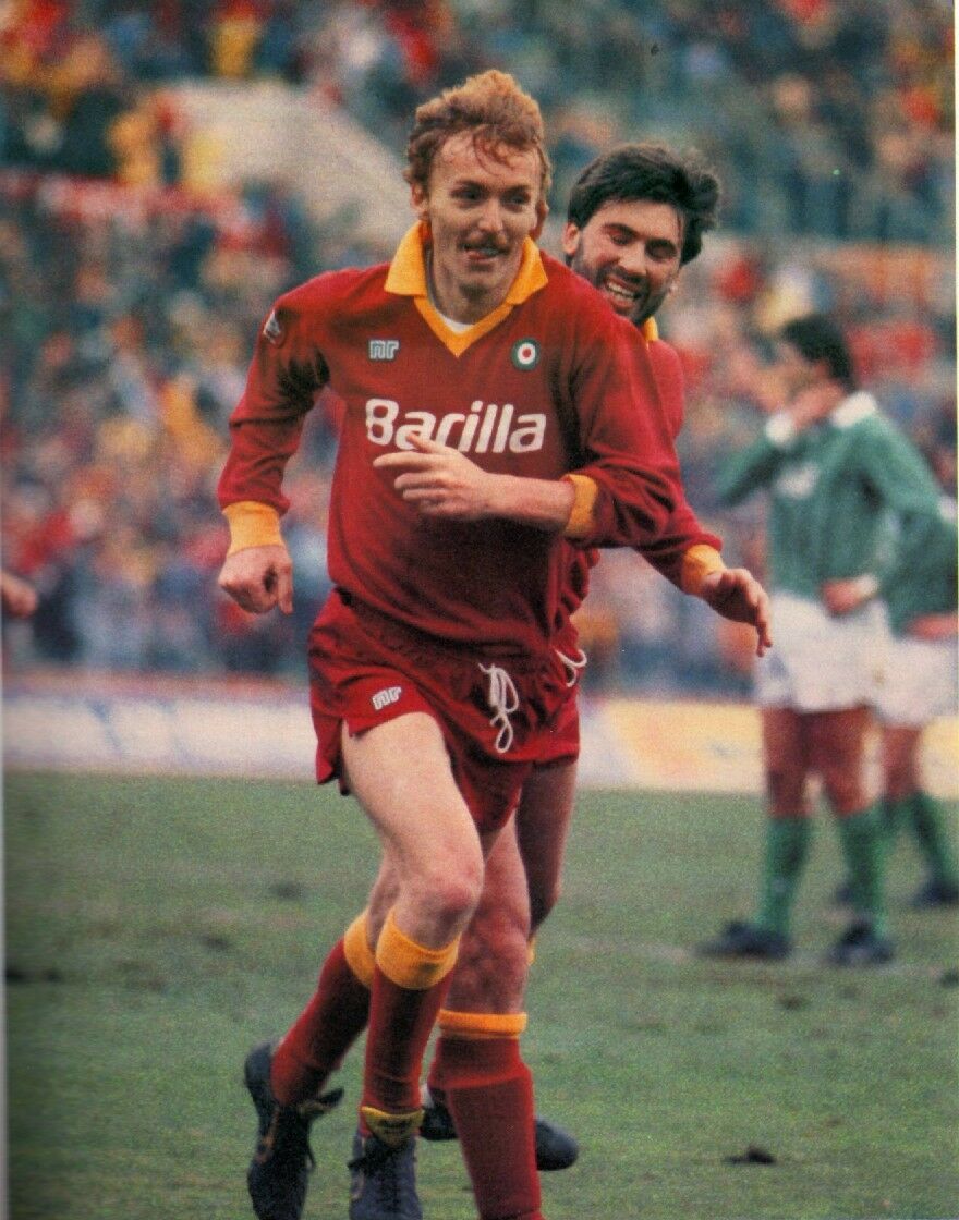 SHORTS ENNERRE ROMA BARILLA VINTAGE 86/87 no MATCH WORN FOOTBALL ULTRARARE VTG