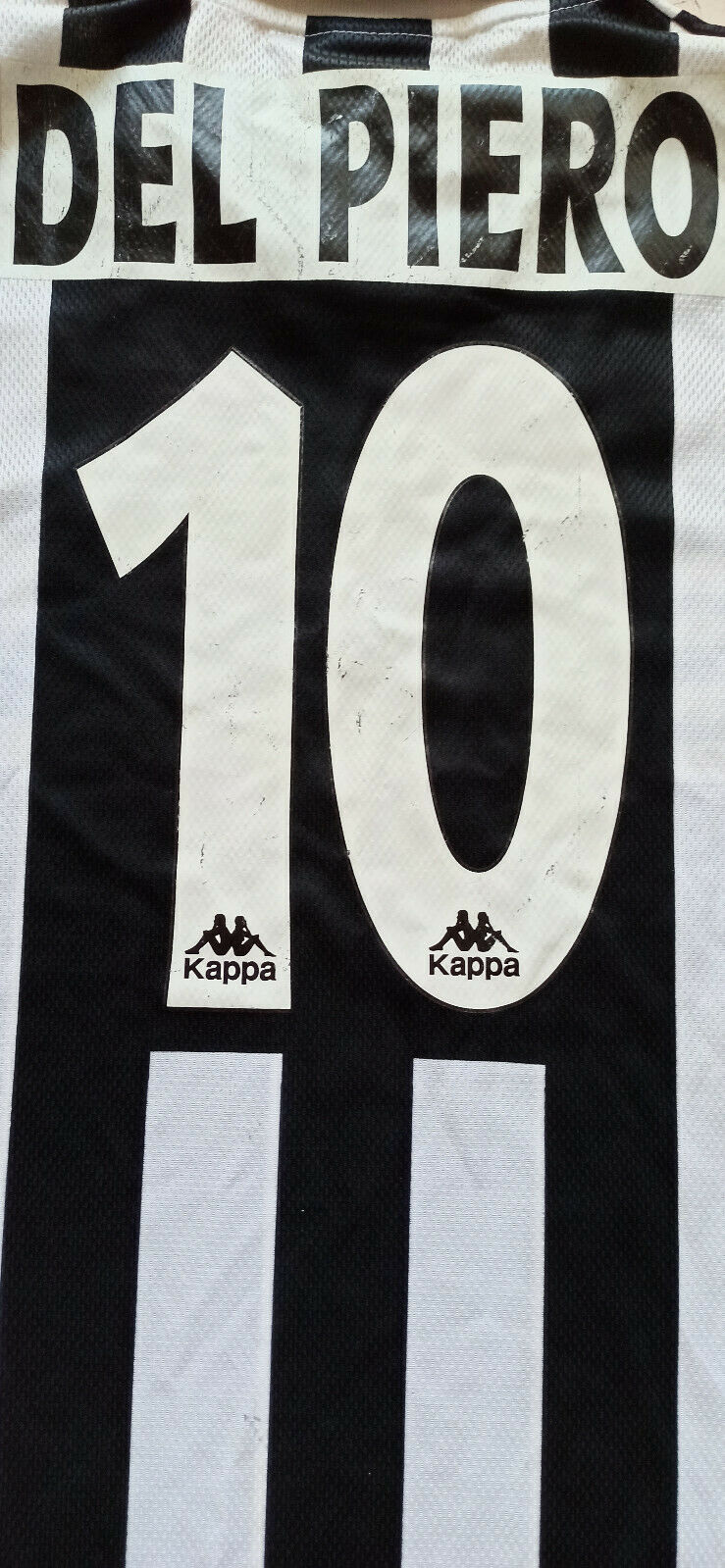 match worn player Juventus Sony Kappa Del Piero 1996 friendly SIGNED autograph