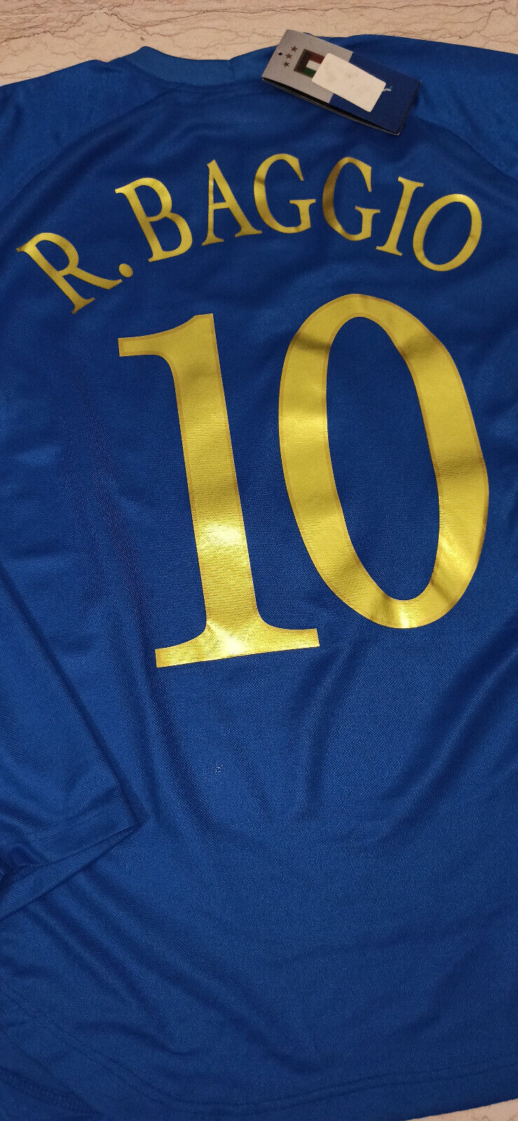 maglia calcio vintage Roberto Baggio Last Game Italy italia Puma 2004 XL
