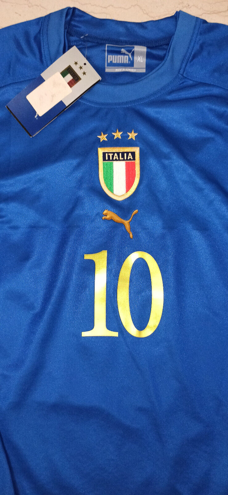 maglia calcio vintage Roberto Baggio Last Game Italy italia Puma 2004 XL