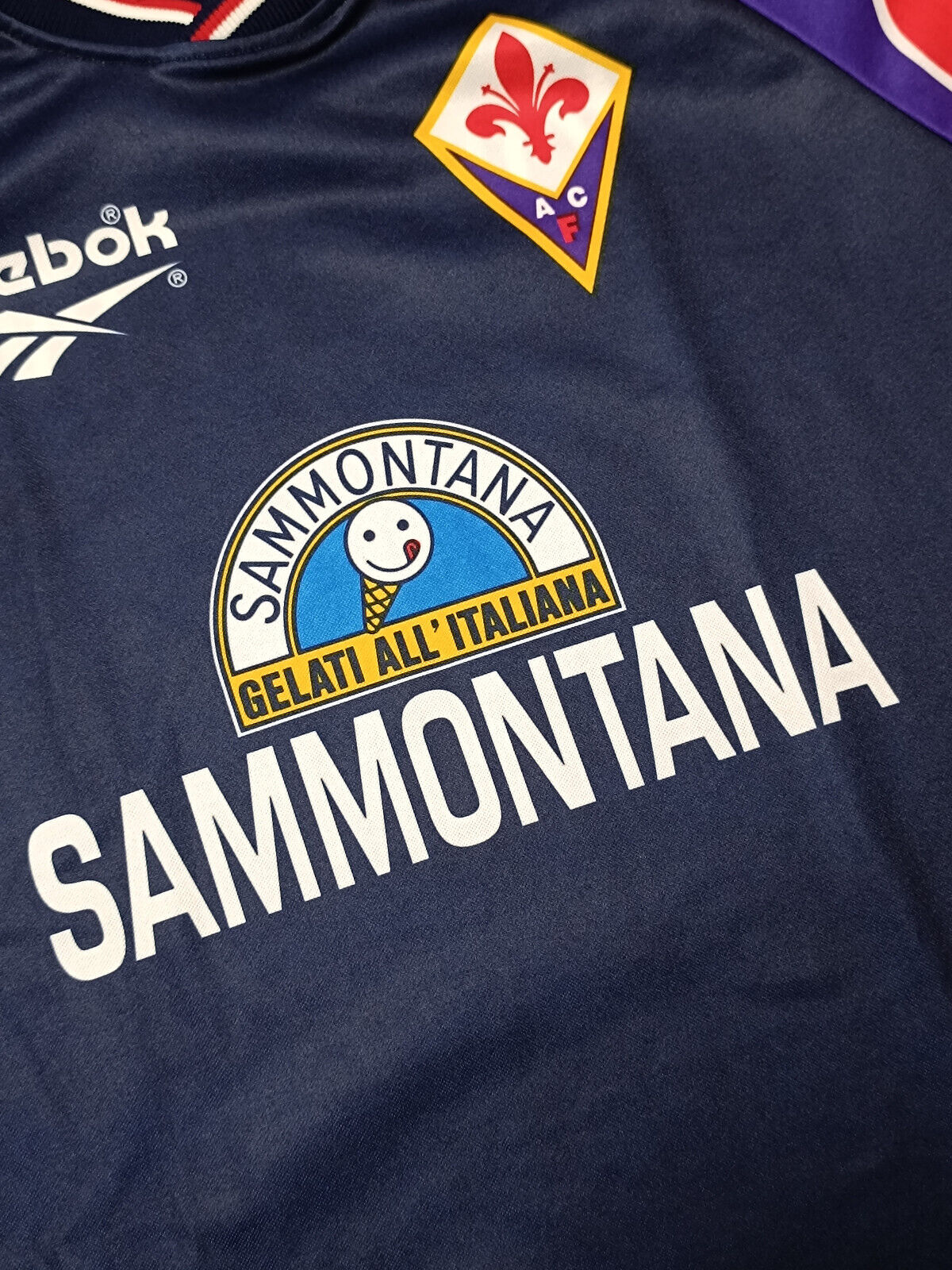 maglia vintage fiorentina allenamento 1995 1996 Reebok Batistuta worn training