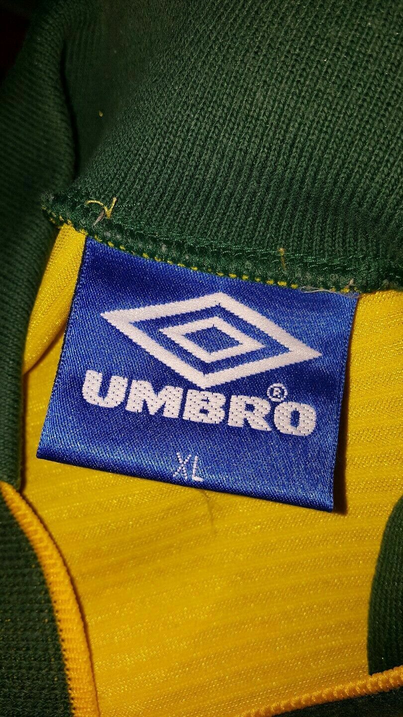vintage brasil ROMARIO issued brazil USA 94 mondiali 1994 jersey shirt umbro XL