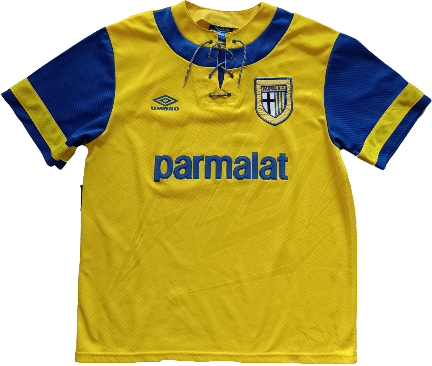 maglia calcio vintage AC Parma Zola Parmalat XL Home shirt 1993-94 UEFA CUP