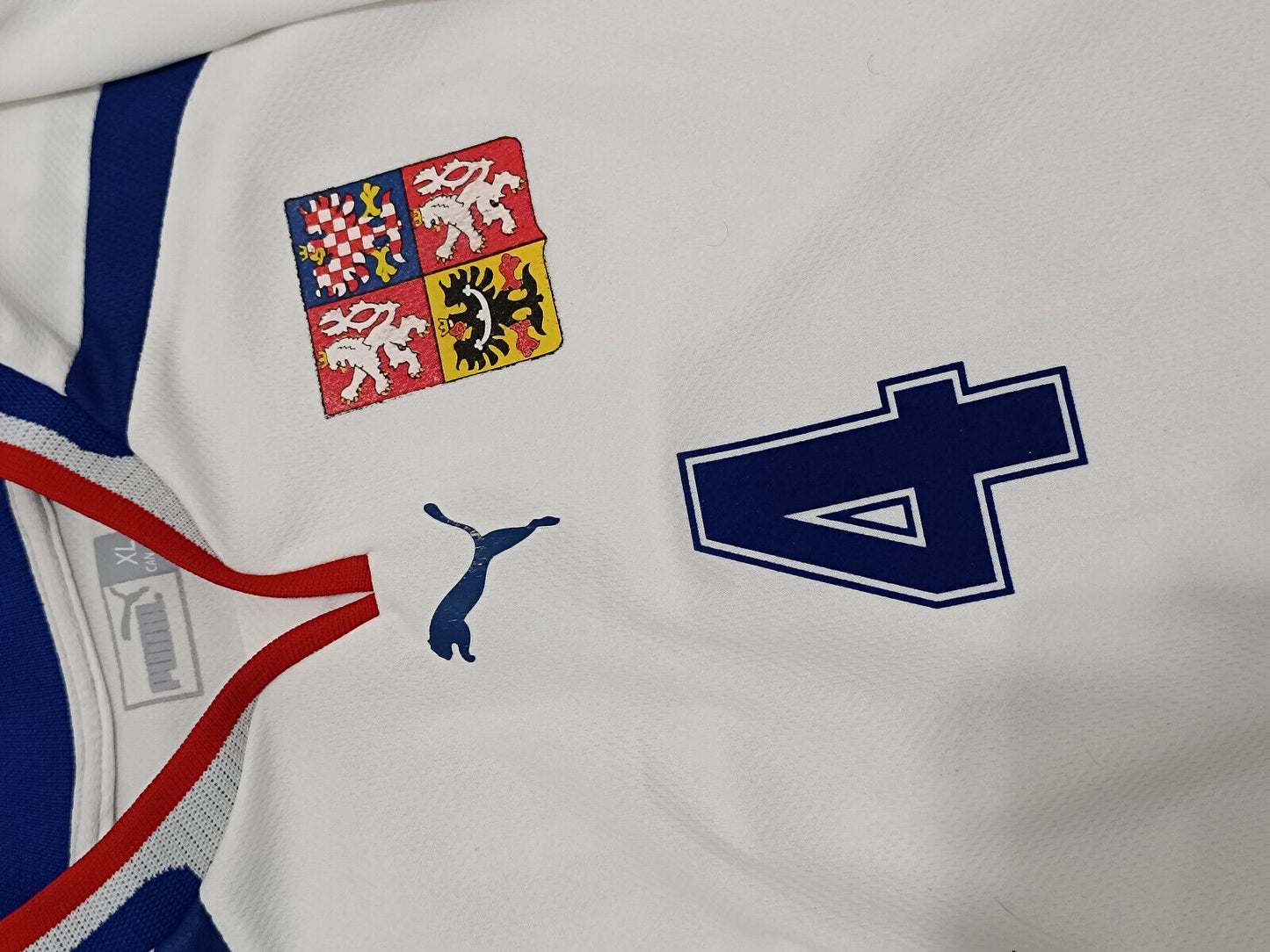 maglia Czech Republic Euro 2000 NEDVED Puma XL vintage shirt NO THAI