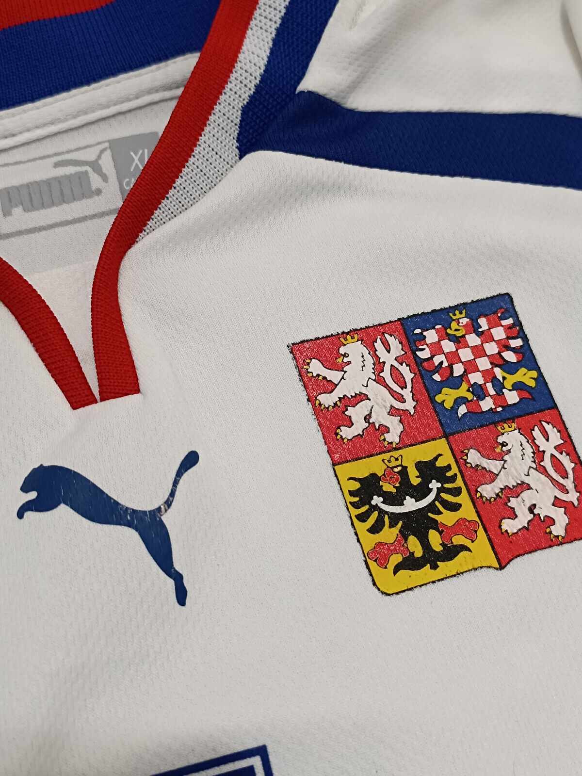 maglia Czech Republic Euro 2000 NEDVED Puma XL vintage shirt NO THAI