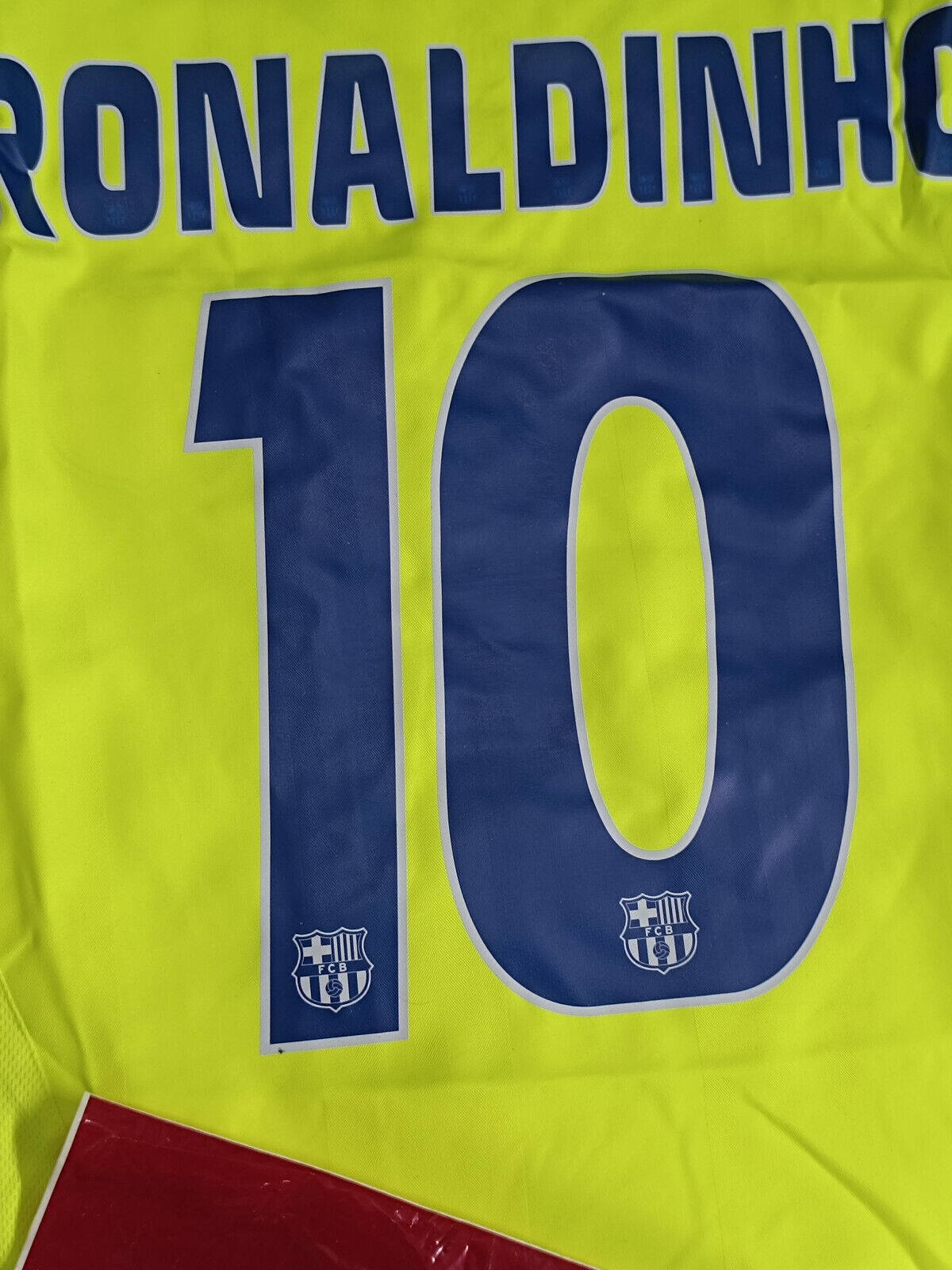 maglia calcio vintage Ronaldinho away Barca #10 NIKE 2005 2006 shirt jersey M