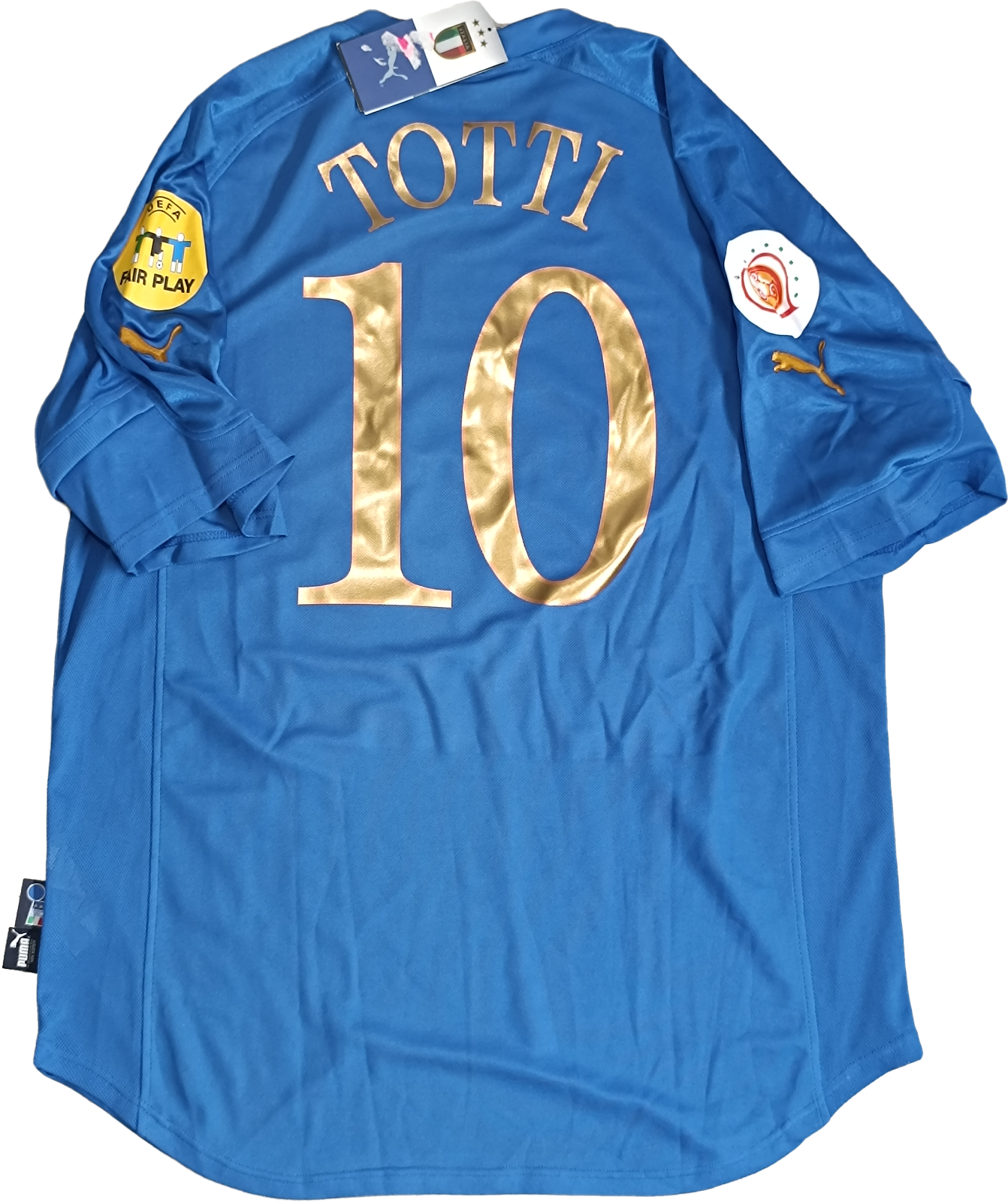 maglia calcio italia TOTTI Euro 2004 Portugal Jersey home XXL Puma shi
