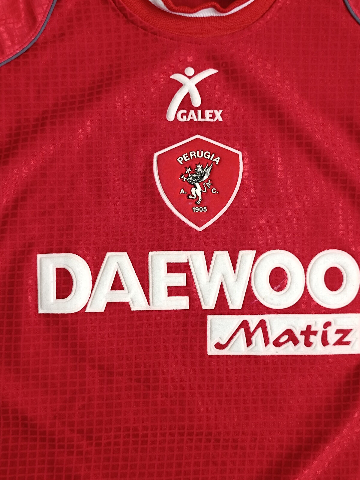 maglia calcio vintage Perugia MATERAZZI 2000 2001 Galex player friendly XL home