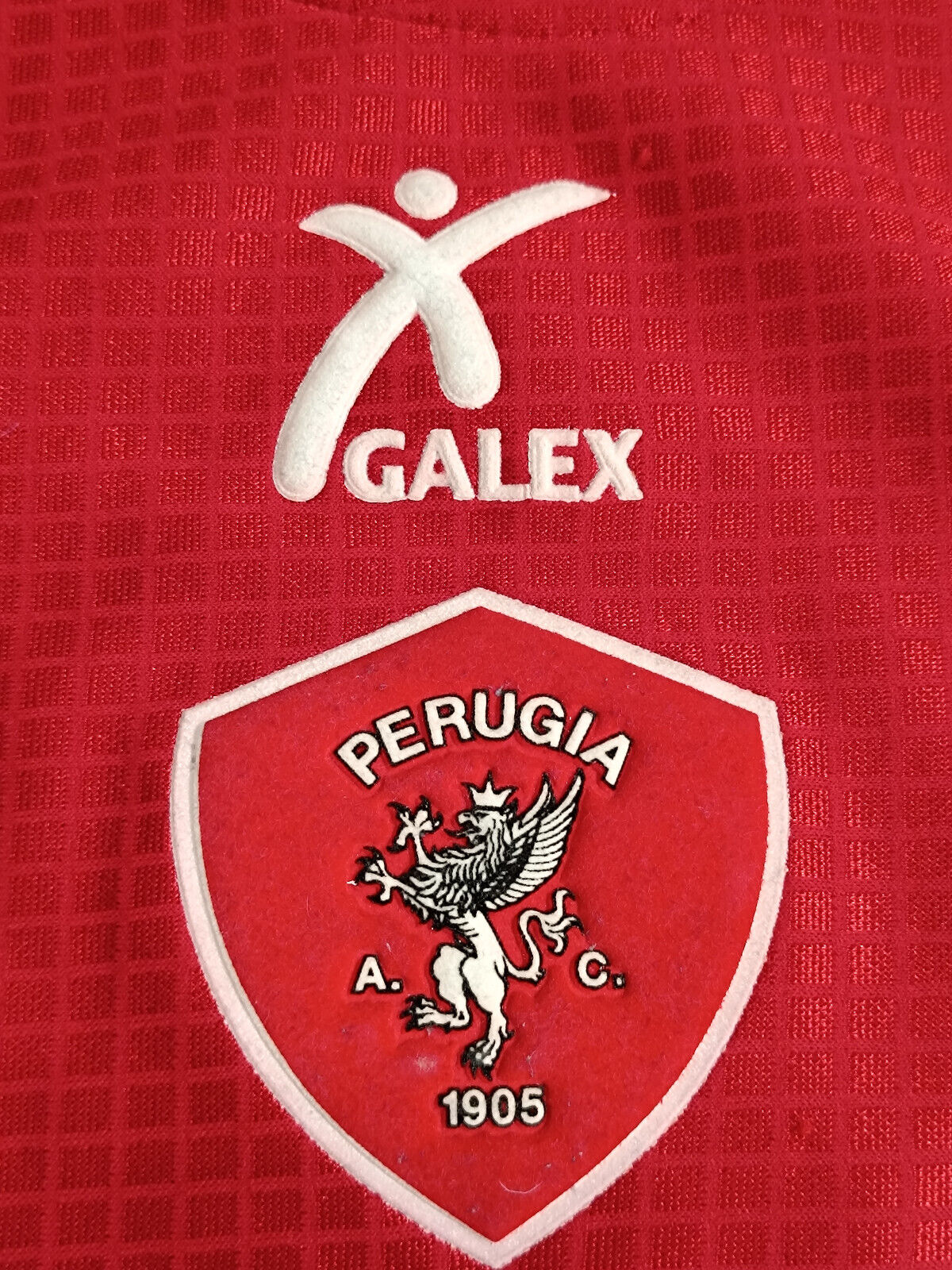 maglia calcio vintage Perugia MATERAZZI 2000 2001 Galex player friendly XL home