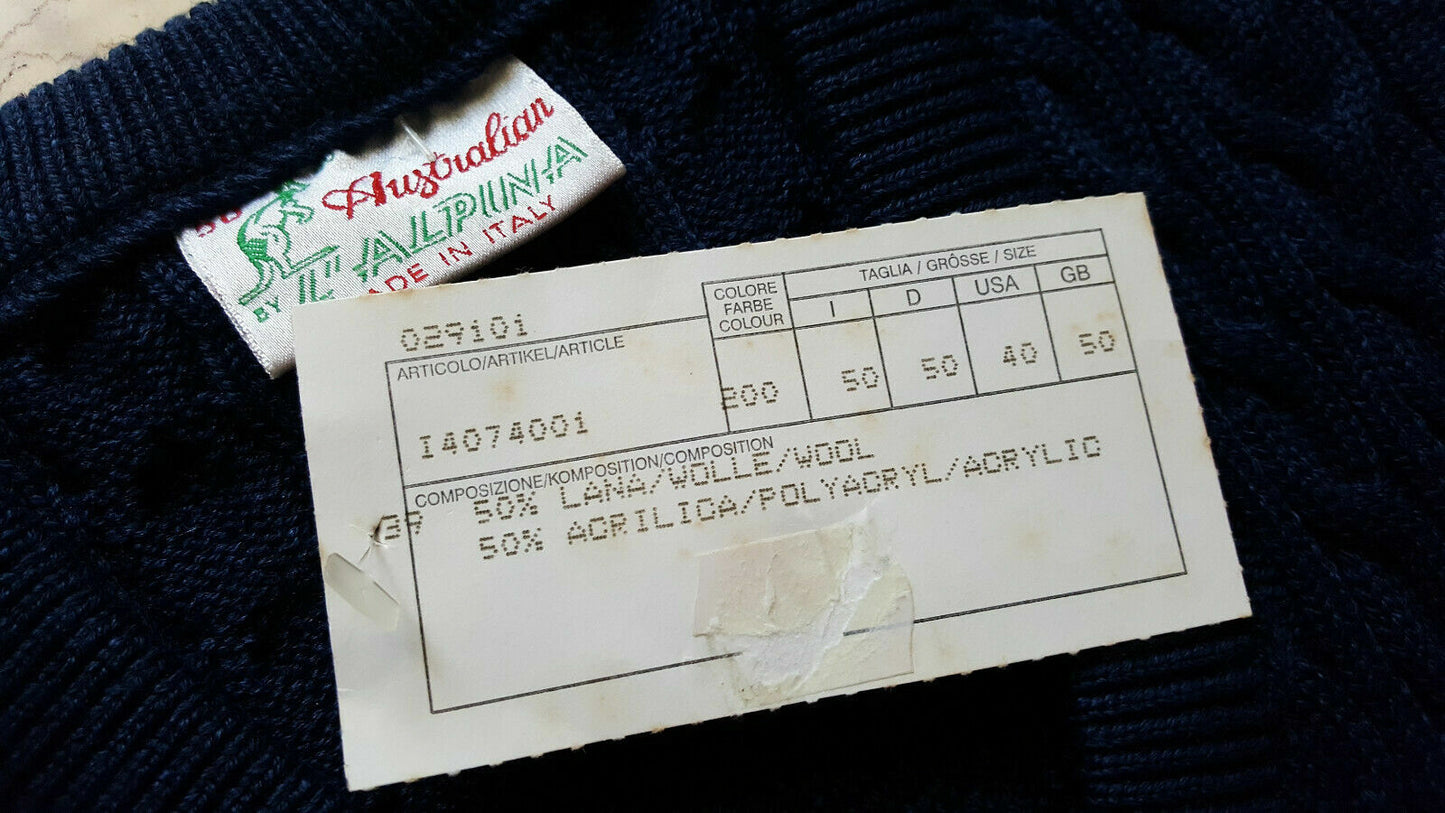 vintage australian ivanisevic l'alpina tennis pullover hoodie wool gabber 80s 90