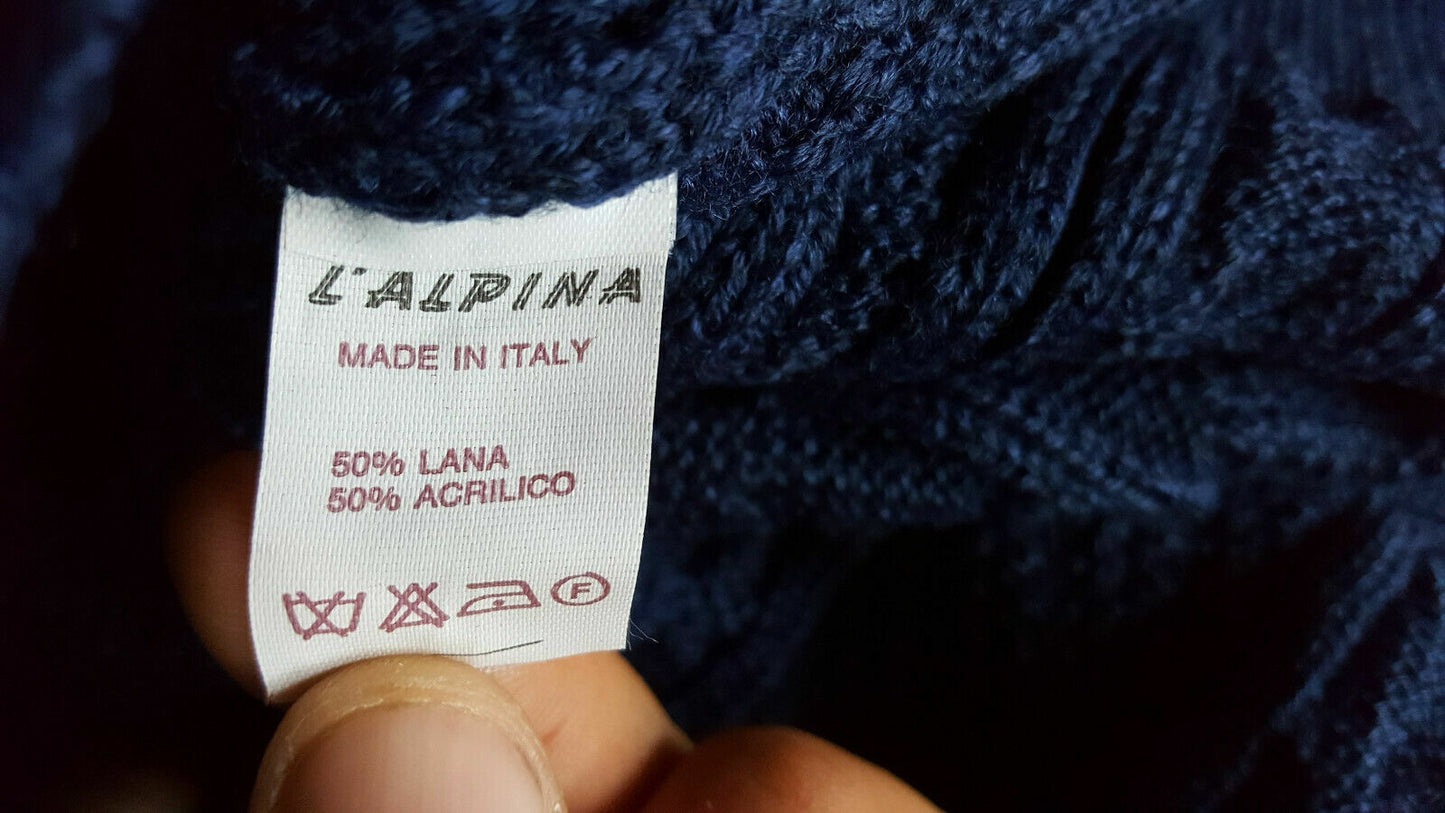 vintage australian ivanisevic l'alpina tennis pullover hoodie wool gabber 80s 90