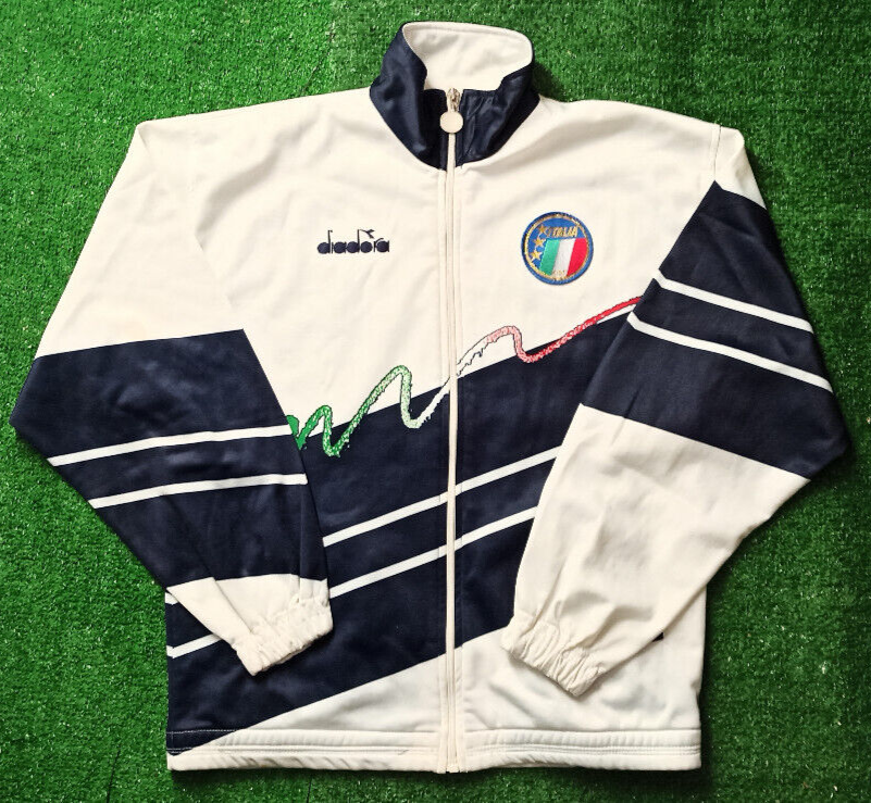 Bhutan Felpa Diadora Tuta Giacca Italia 1990 World Cup Felpa