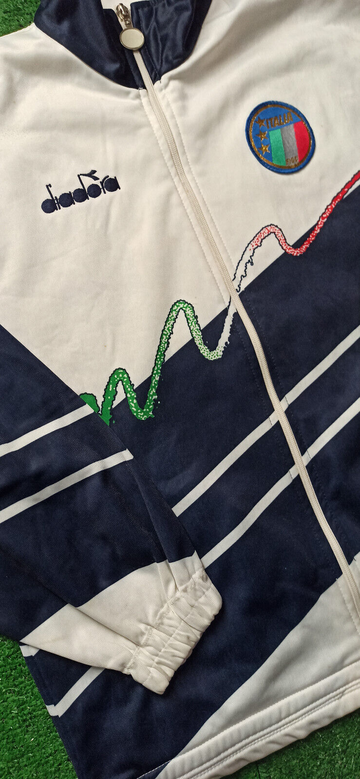 tuta giacca Italia 1990 World Cup felpa Diadora Baggio IP tracksuit track top L