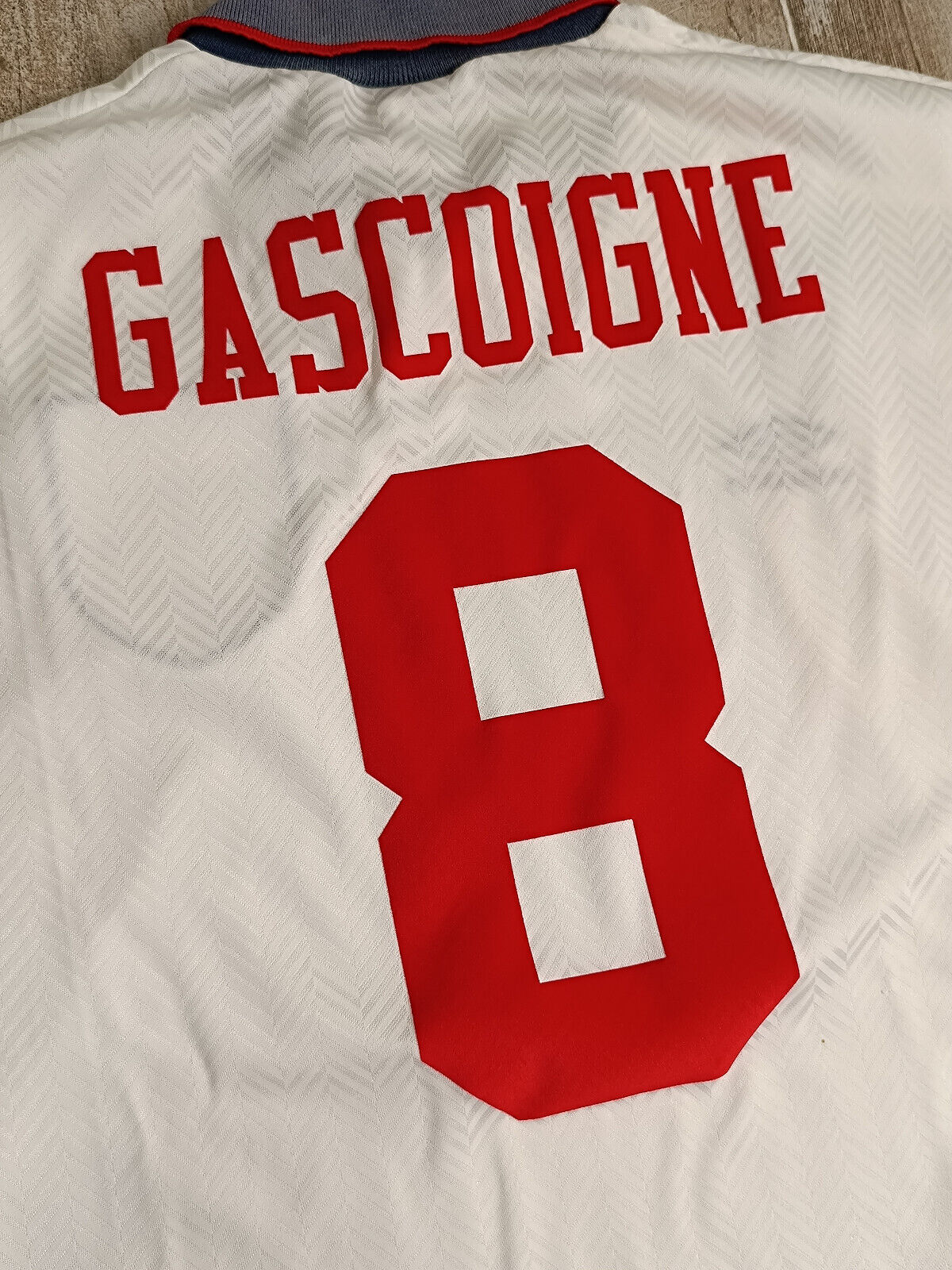 maglia calcio England GASCOIGNE Umbro World CUP 1994 qualifiers shirt jersey XL