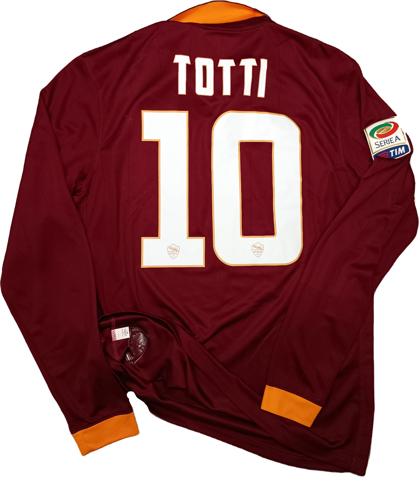 AS ROMA 2013 2014 TOTTI HOME SHIRT FOOTBALL SOCCER JERSEY SOLO PER QUESTA SIZE L AS ROMA 2013 2014 TOTTI HOME SHIRT FOOTBALL SOCCER JERSEY SOLO PER QUESTA SIZE L