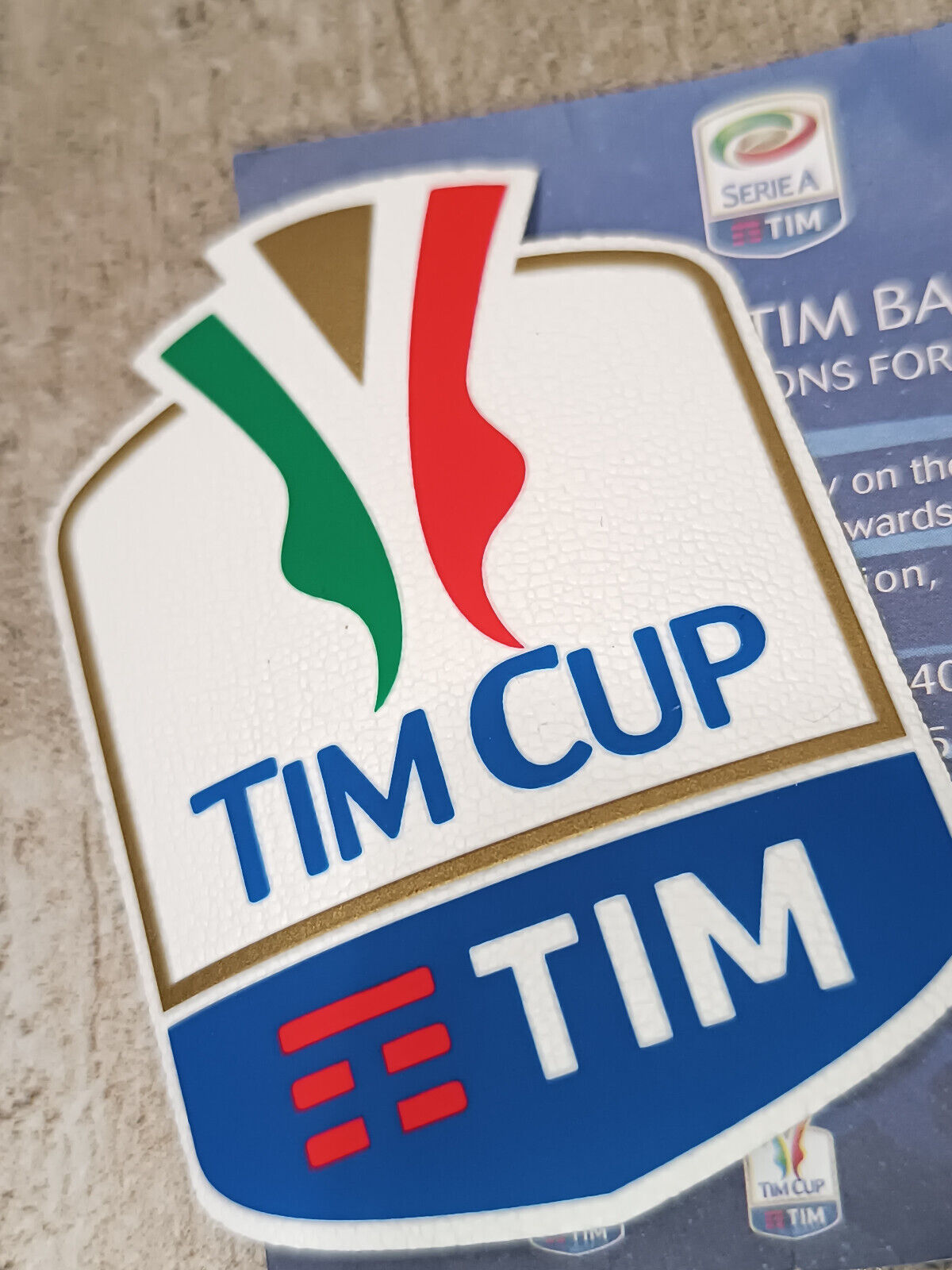 Toppa Patch Tim Cup Finale set Finale ROMA 2018 MILAN Juventus