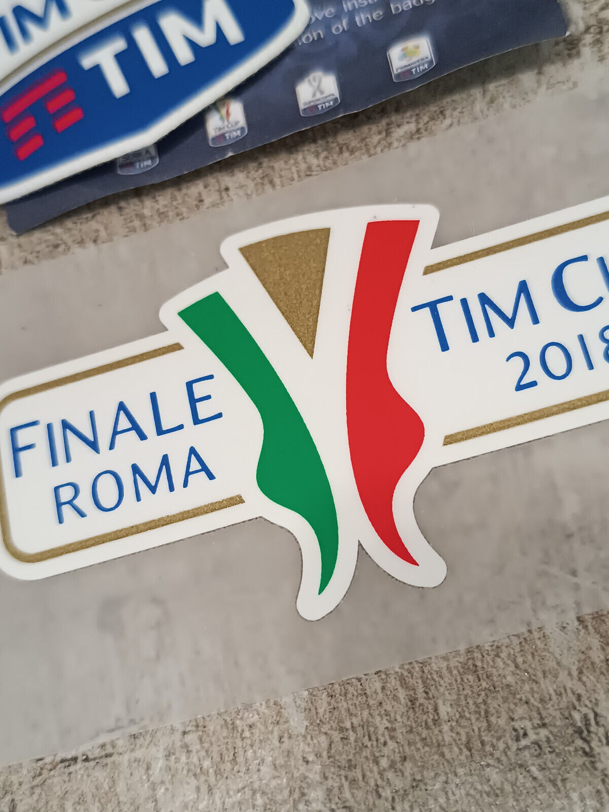 Toppa Patch Tim Cup Finale set Finale ROMA 2018 MILAN Juventus