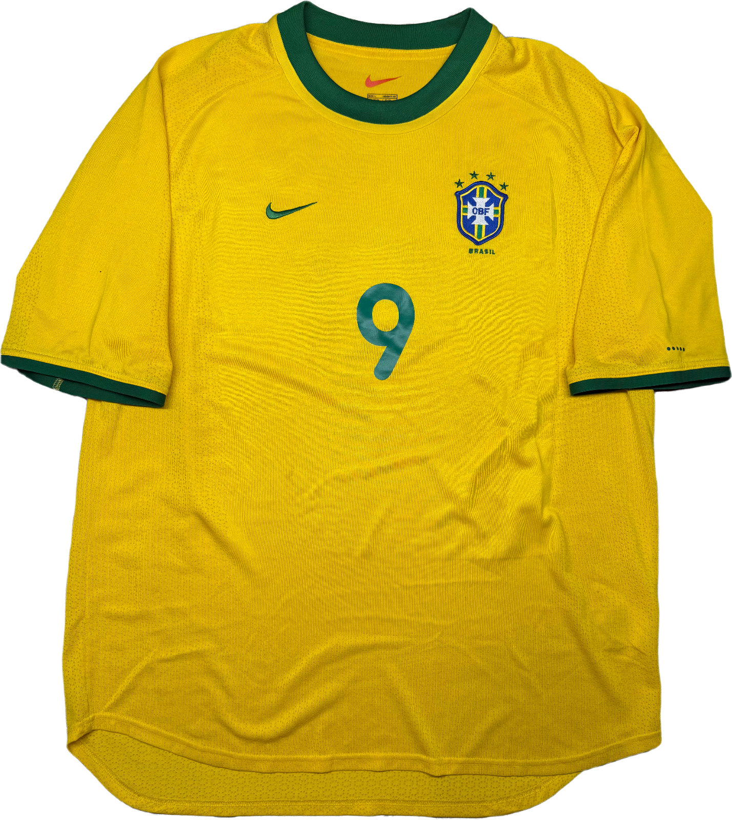 maglia calcio vintage Brasile Ronaldo Brazil Nike 1999 2000 L World Cup