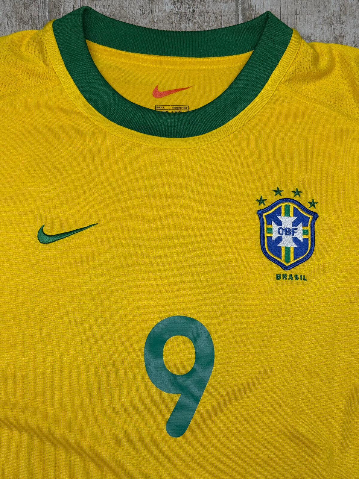 maglia calcio vintage Brasile Ronaldo Brazil Nike 1999 2000 L World Cup