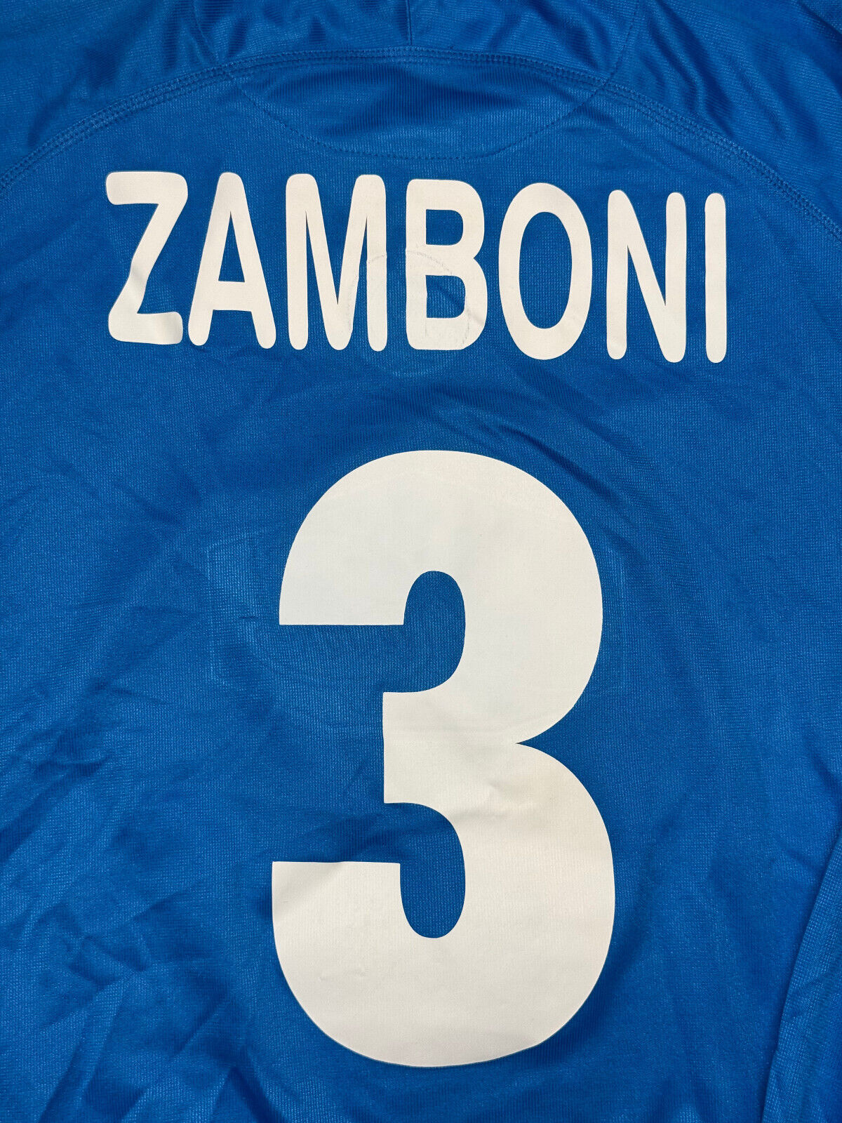 maglia calcio vintage Worn Napoli Legea 2003 2004 Cicciano Serie B home ZAMBONI