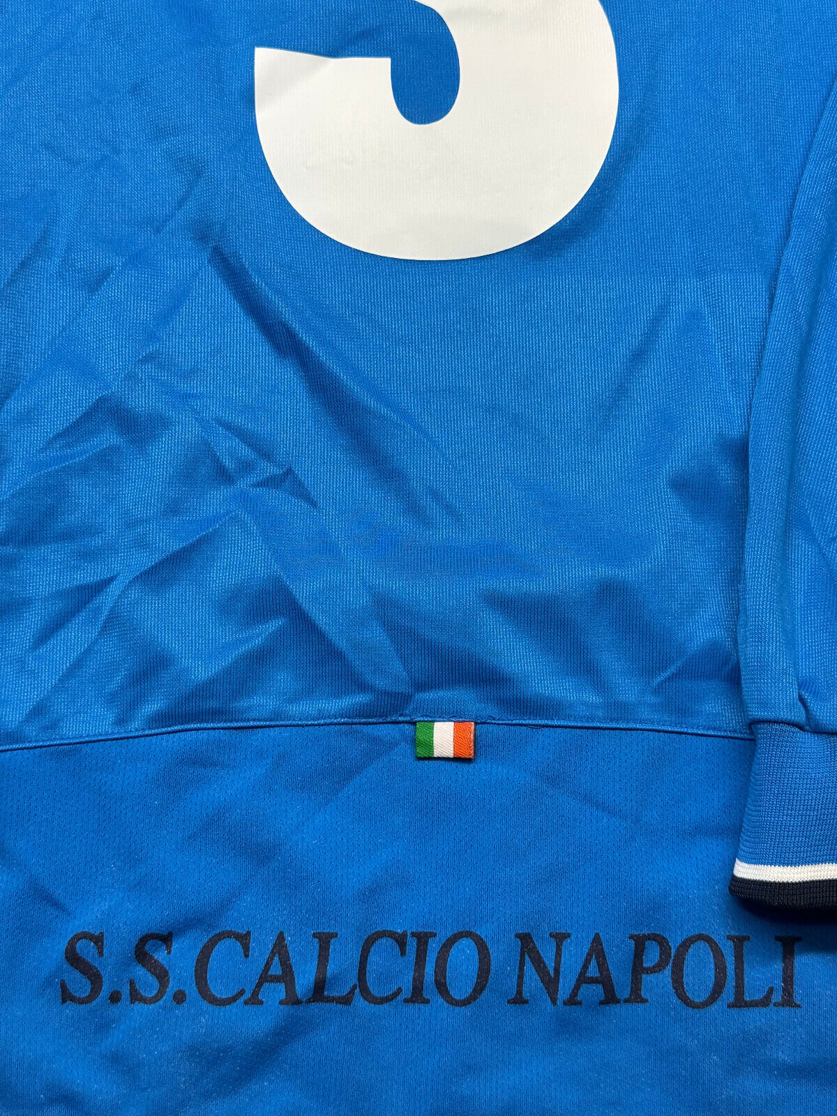 maglia calcio vintage Worn Napoli Legea 2003 2004 Cicciano Serie B home ZAMBONI