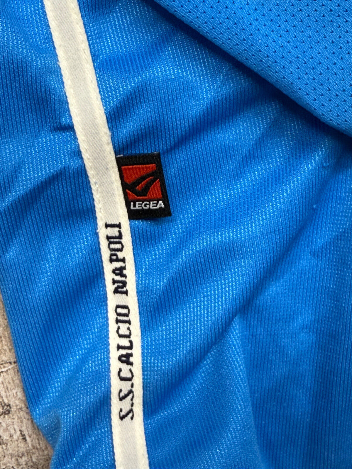 maglia calcio vintage Worn Napoli Legea 2003 2004 Cicciano Serie B home ZAMBONI