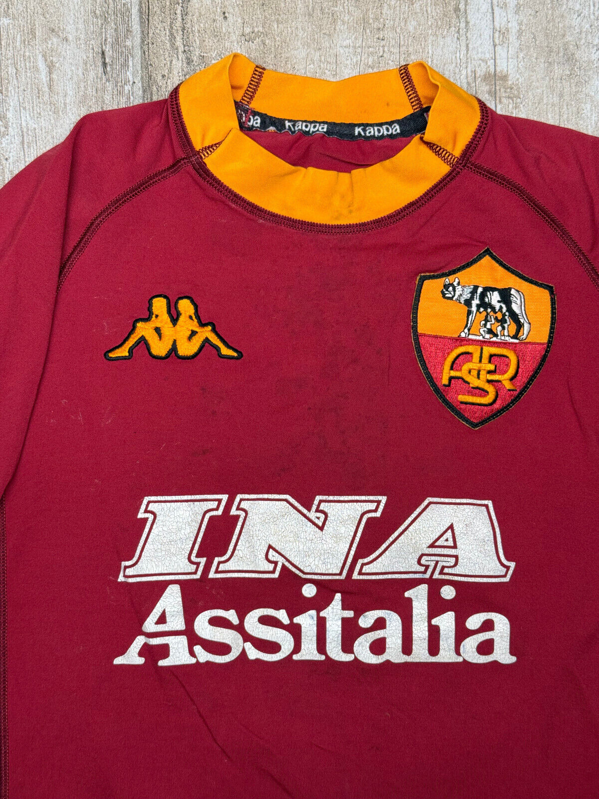 maglia roma Totti calcio scudetto 2000 2001 Kappa Ina Assitalia S home official