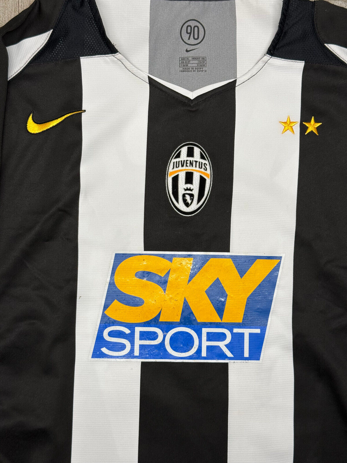 maglia calcio vintage Juventus ZAMBROTTA signed Nike shirt 2004 2005 jersey Sky