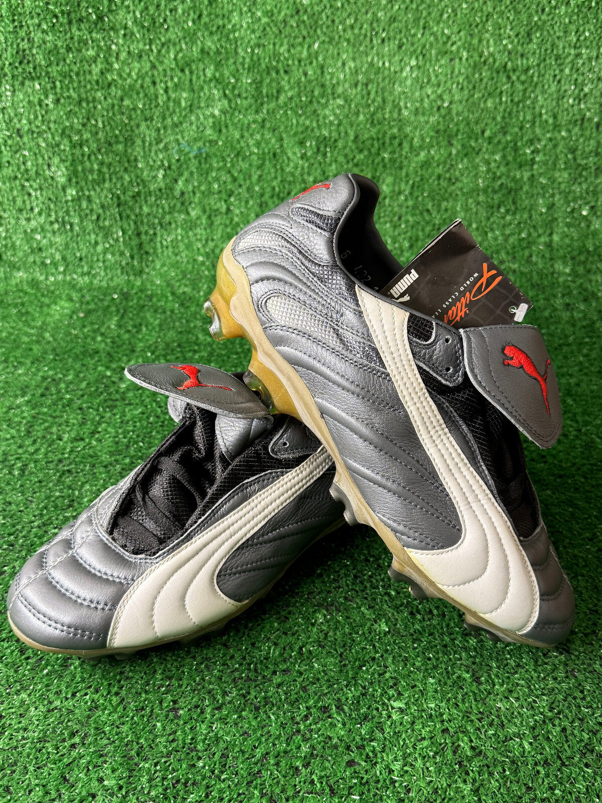 RARE SCARPE PUMA KING PRO CALCIO FOOTBALL BOOTS 2002 MARADONA US7 CELLERATOR