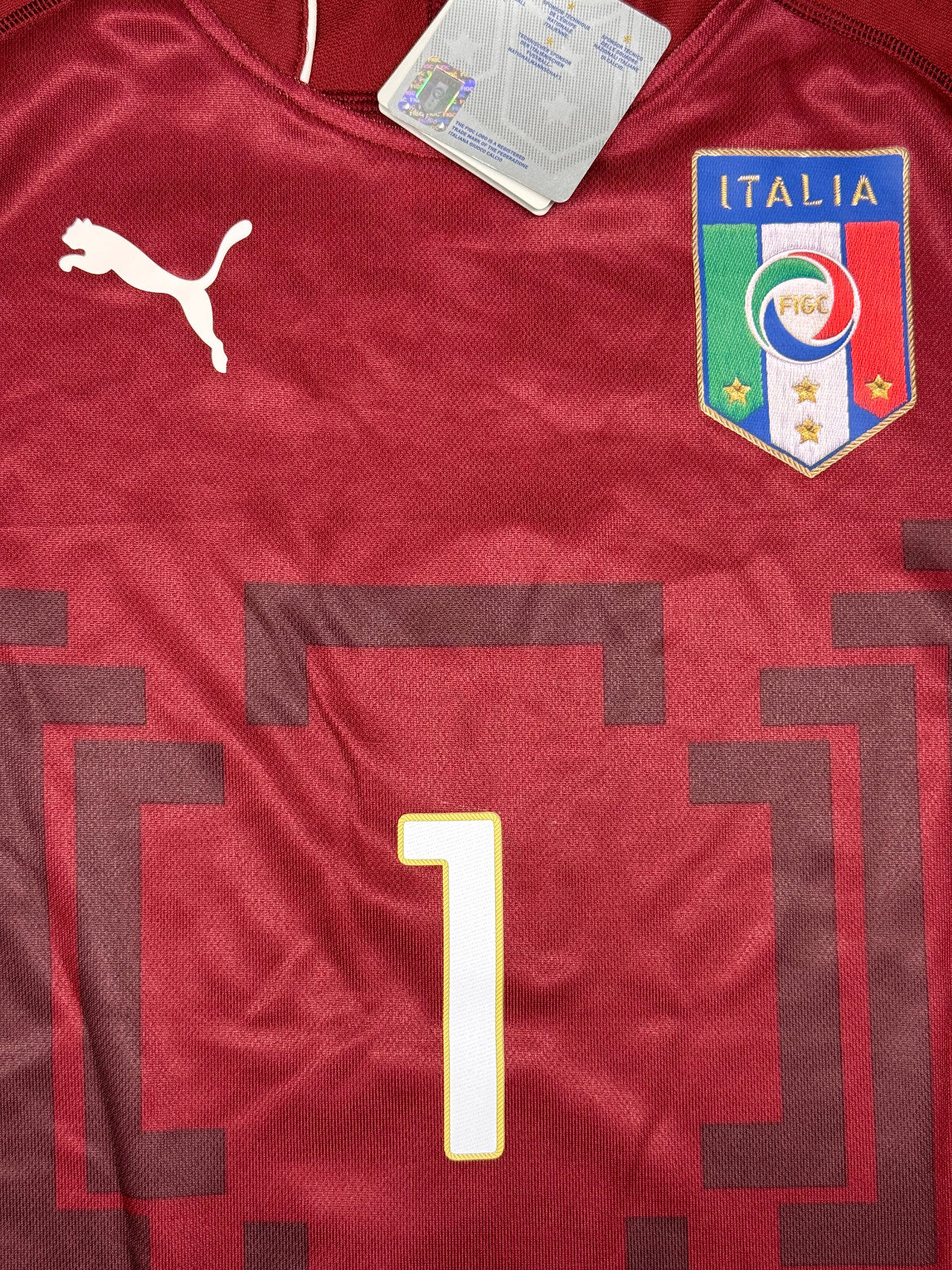 maglia calcio vintage Italia Puma Buffon Italy Brasil PLAYER World Cup 2014 L