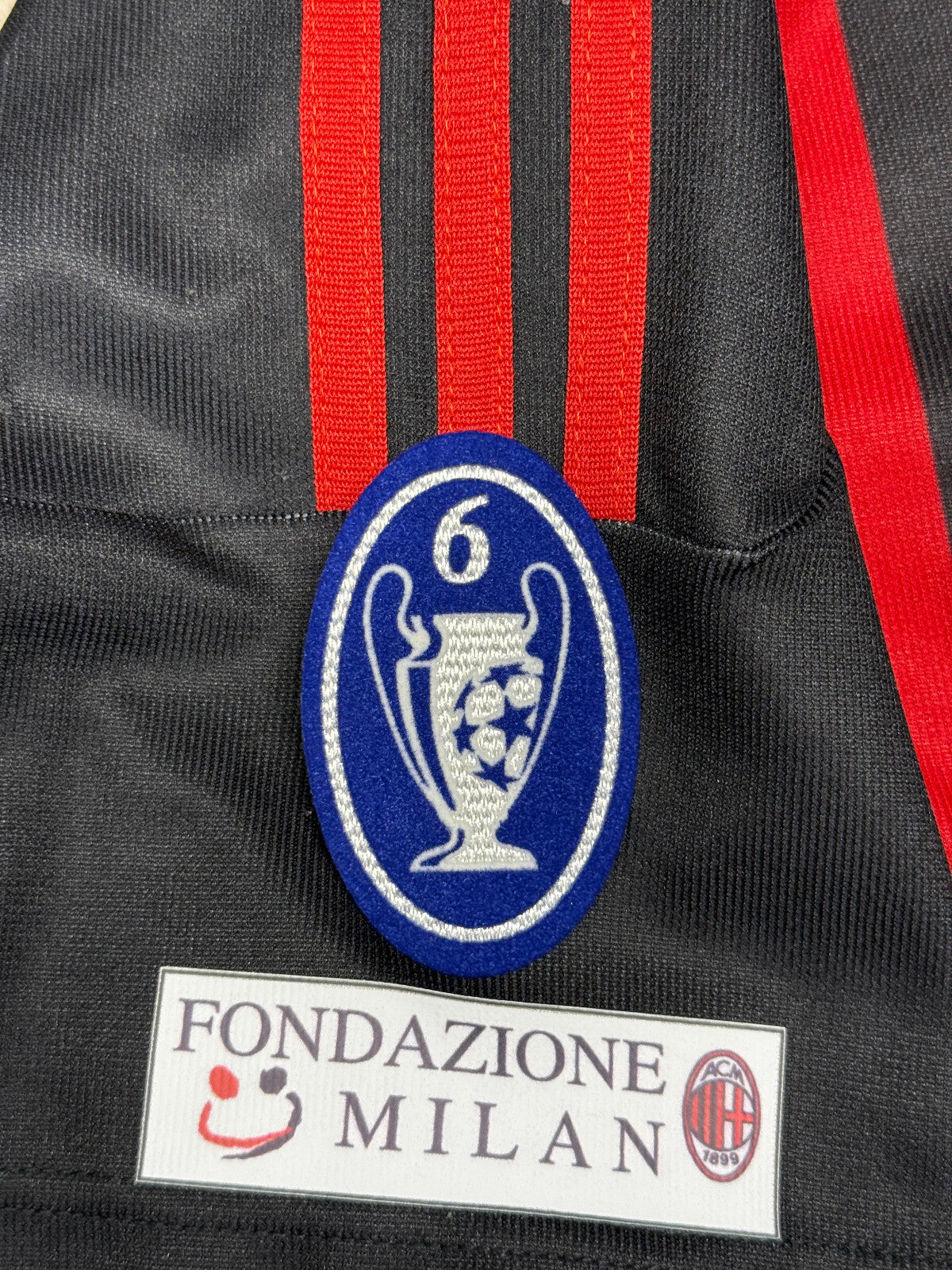 maglia calcio vintage AC Milan Inzaghi Adidas 2002 2003 OPEL Climalite