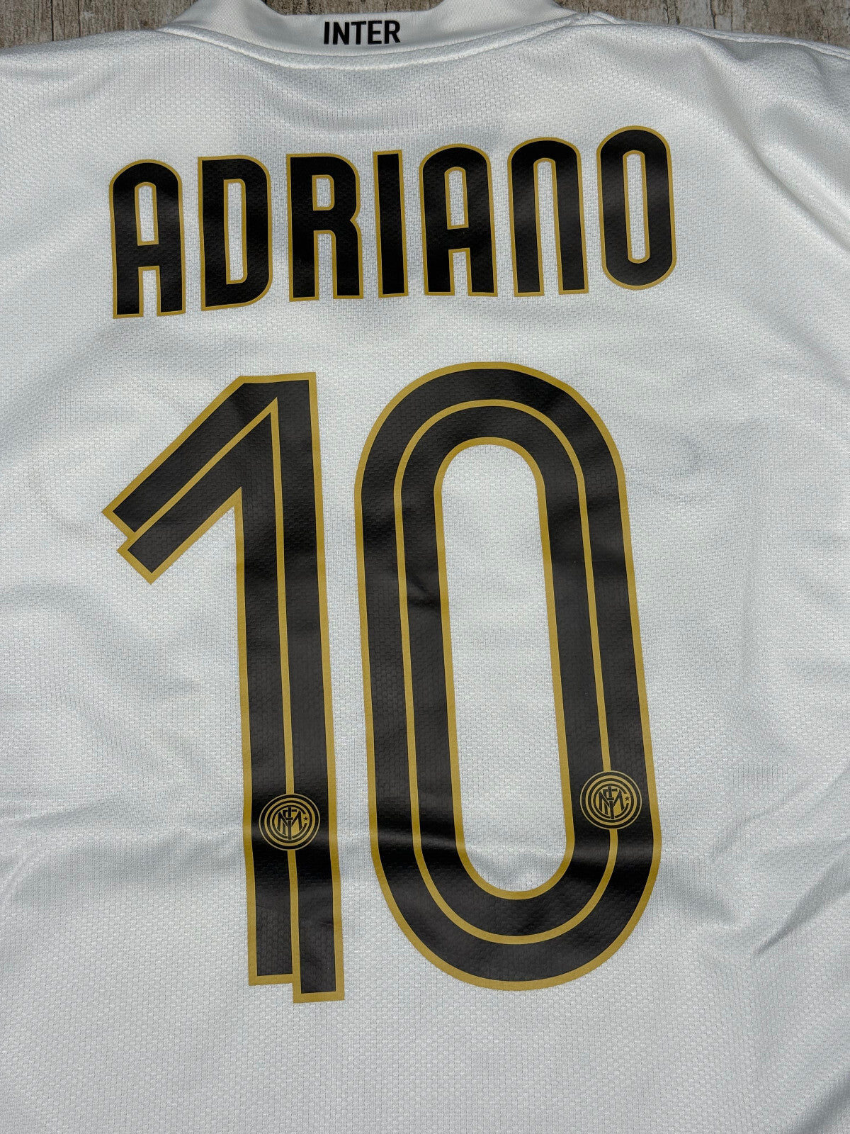 Maglia calcio vintage Inter Adriano Pirelli Nike 2008 2009 Serie A shirt jersey
