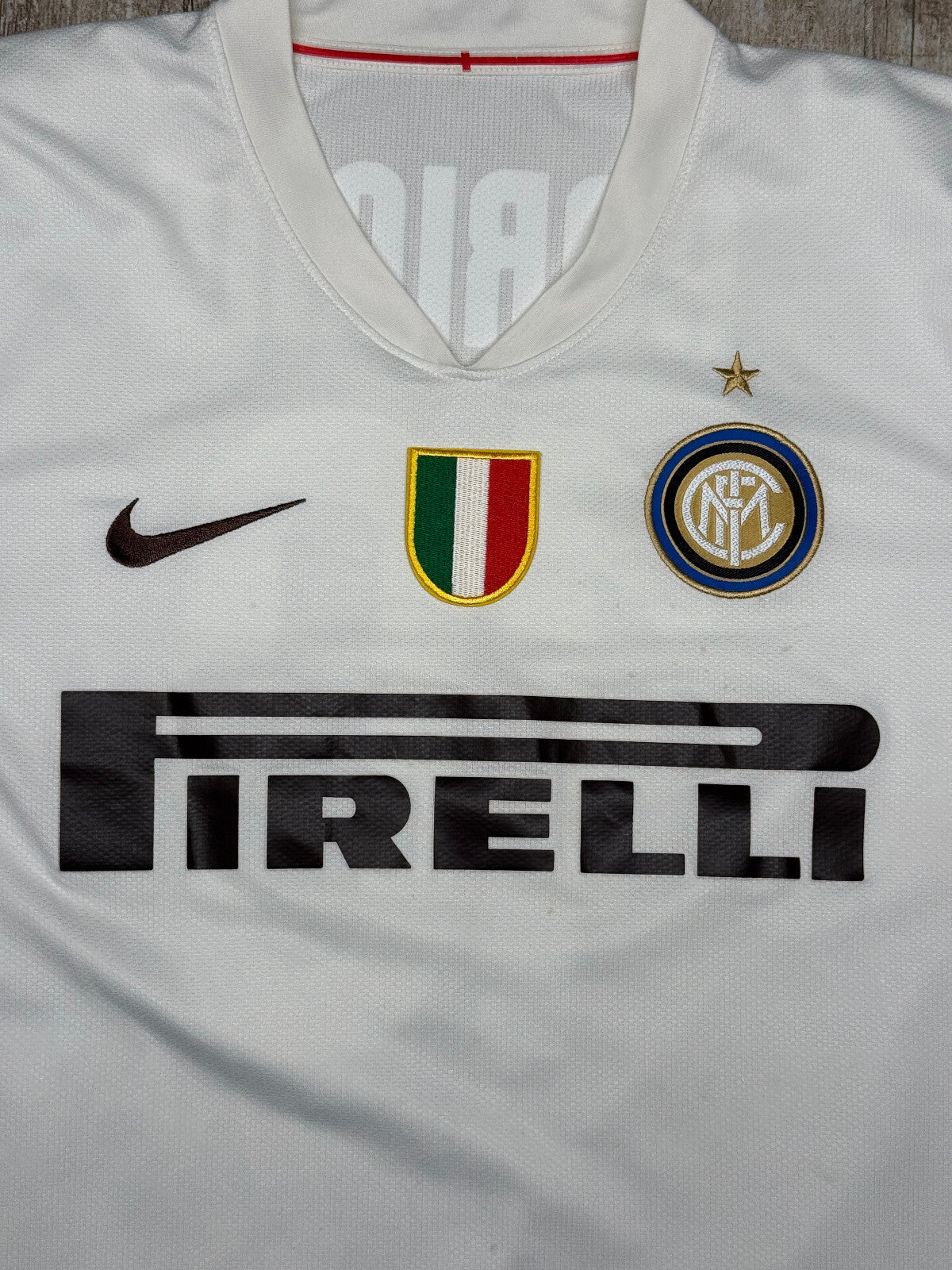 Maglia calcio vintage Inter Adriano Pirelli Nike 2008 2009 Serie A shirt jersey
