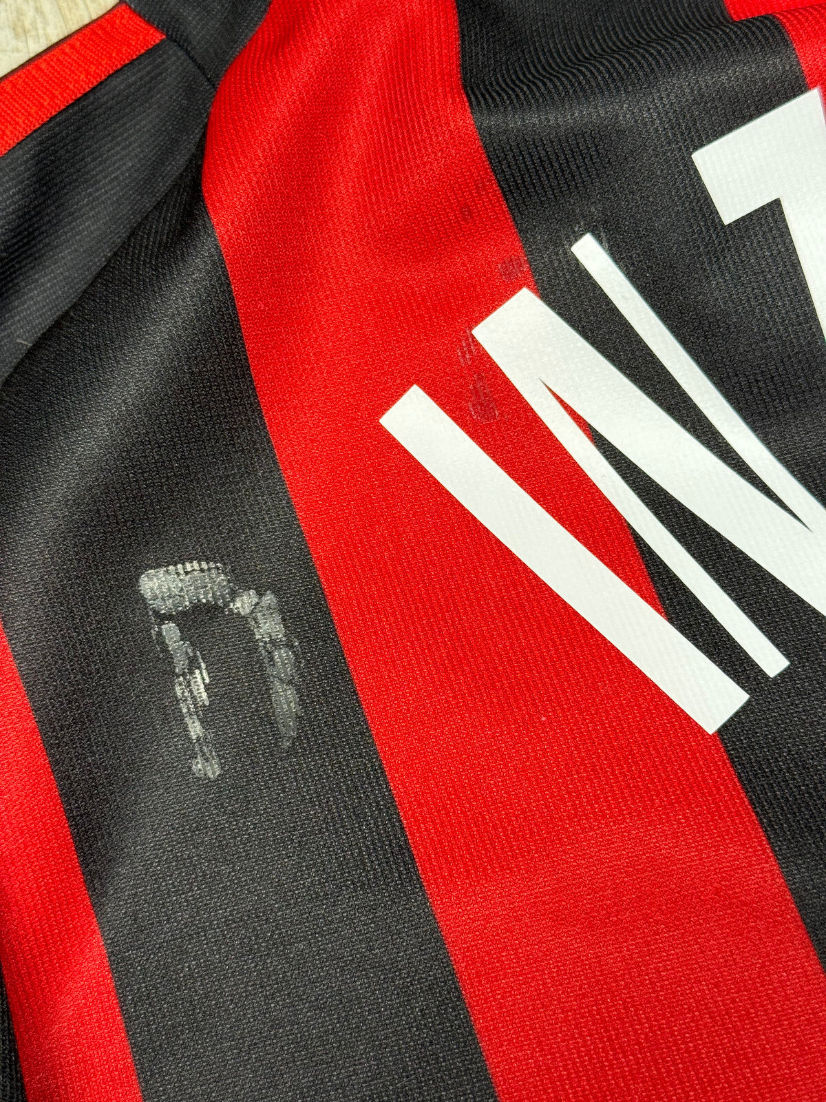 maglia calcio vintage AC Milan Inzaghi Adidas 2002 2003 OPEL Climalite