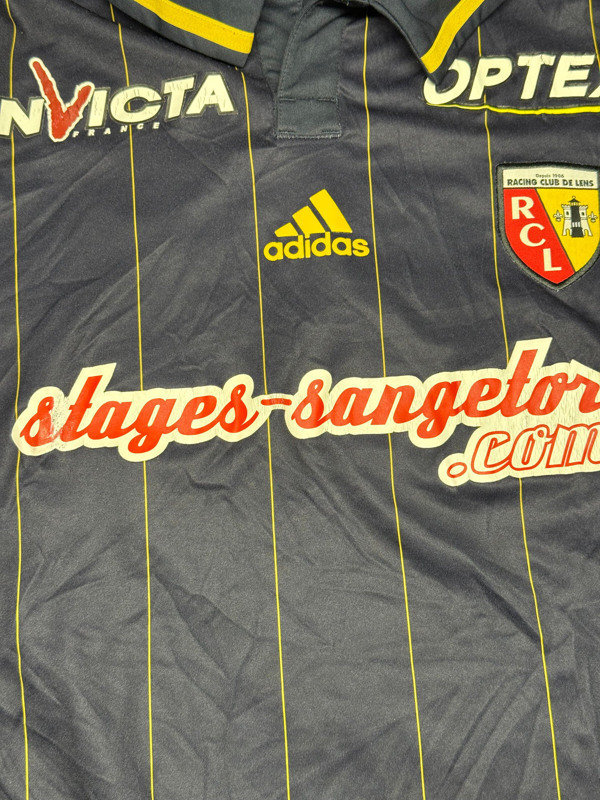 match worn Adidas RC LENS Baal #24 2012 2013 away Ligue 1 FORMOTION Large
