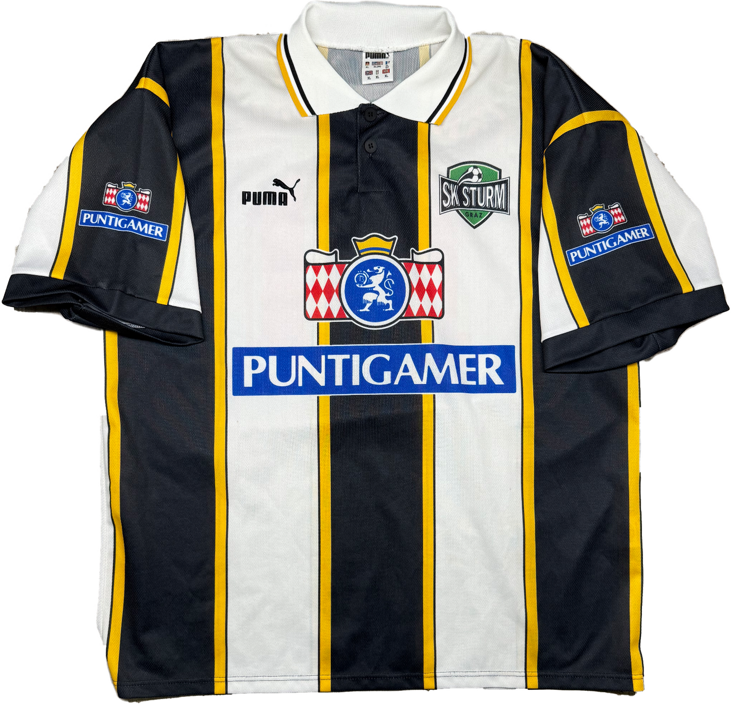 maglia calcio vintage GIANNINI Sturm Graz 1997 1998 home AS ROMA