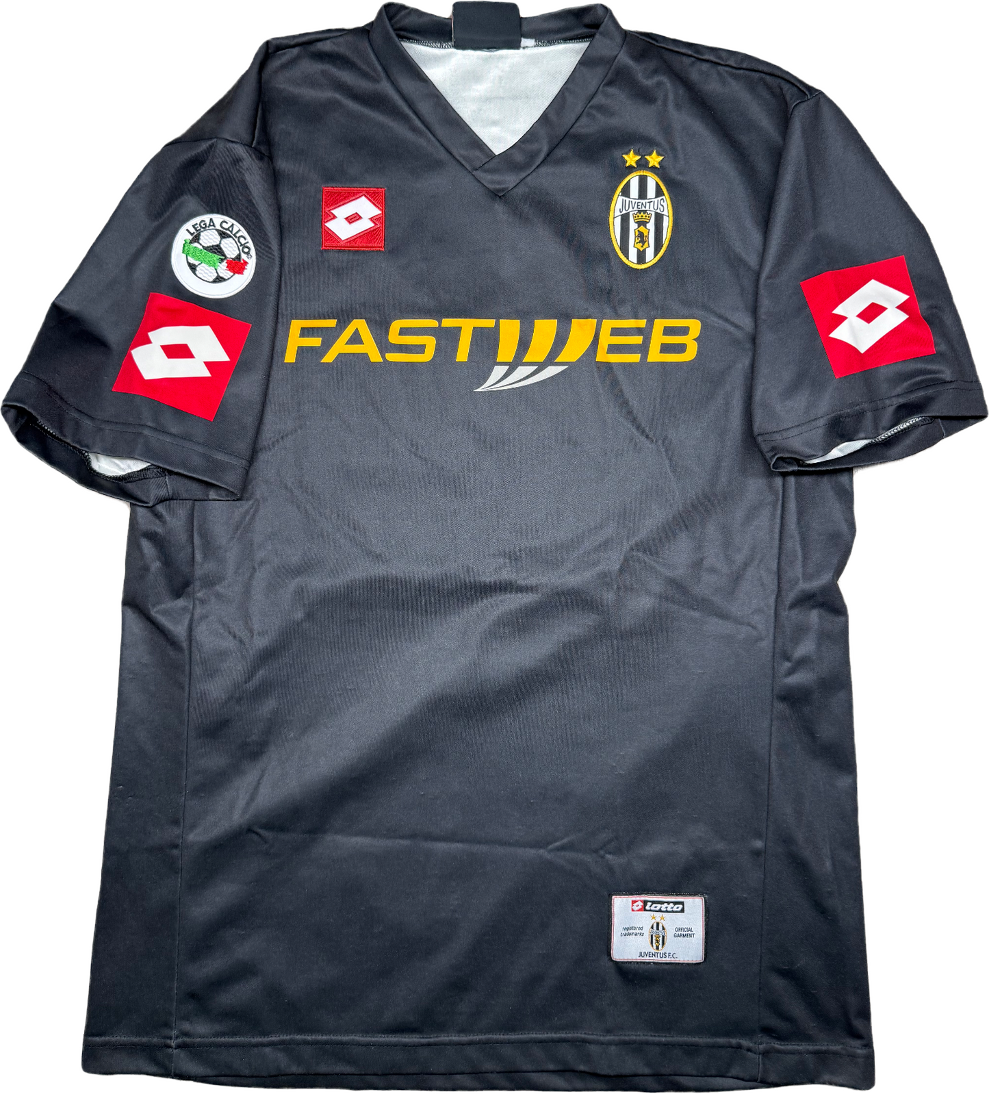 maglia calcio vintage Juventus DEL PIERO Lotto 2001-2002 Fastweb Scudetto shirt