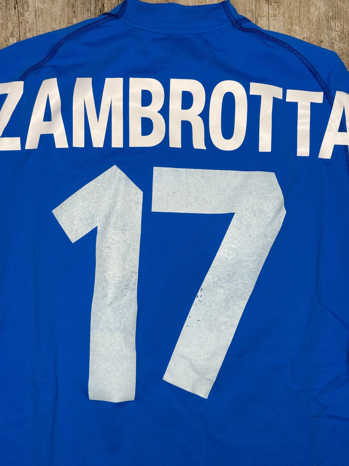 maglia calcio vintage Italia Kappa ZAMBROTTA Euro 2000 away 87%13 MATCH