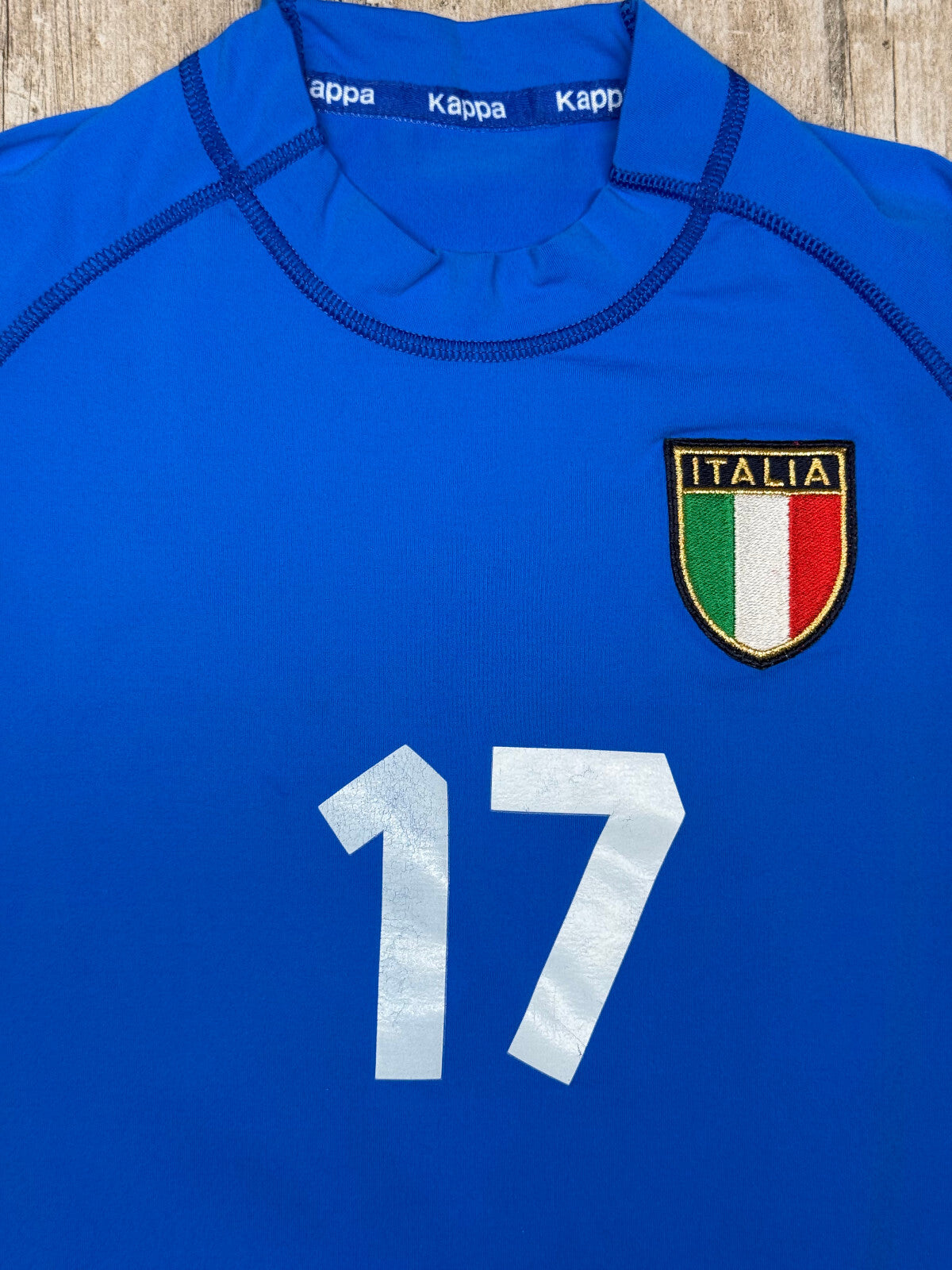 maglia calcio vintage Italia Kappa ZAMBROTTA Euro 2000 away 87%13 MATCH