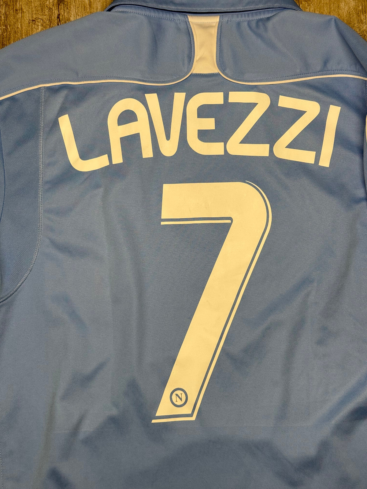 maglia calcio vintage Napoli LAVEZZI 2008 2009 shirt calcio Jersey Diadora Lete