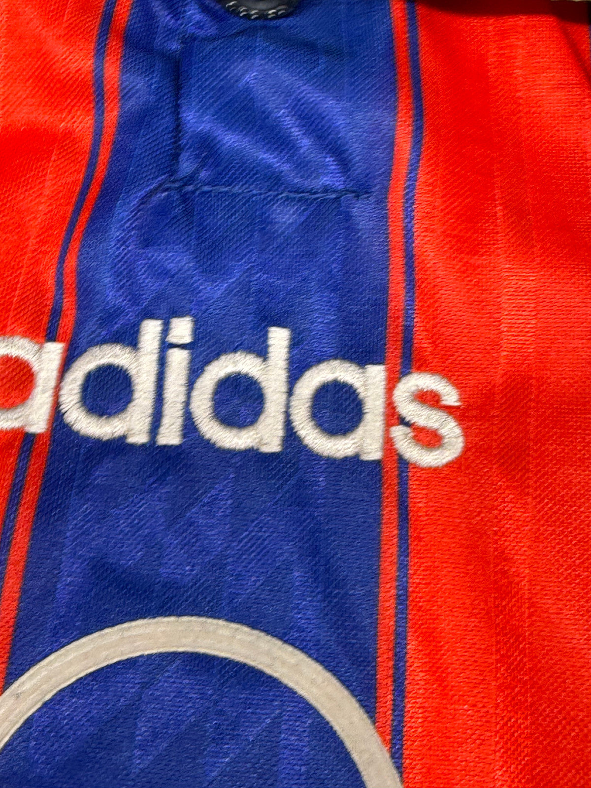 maglia calcio vintage Bayern Monaco KLINSMANN 1995 1996 Final trikot ADIDAS