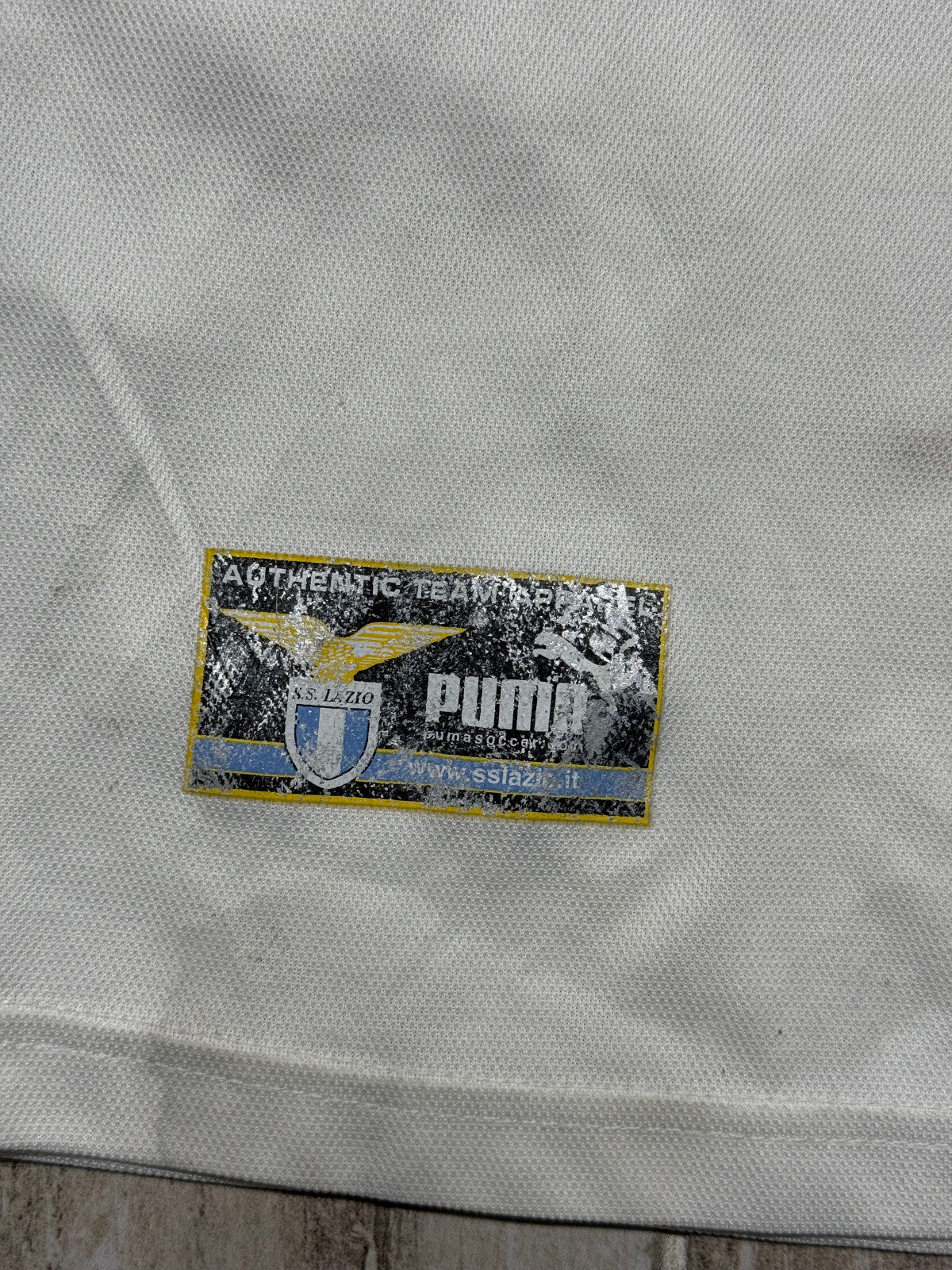 maglia calcio vintage Lazio Mihajlovic Puma 2003 2004 PARMACOTTO Serie A away