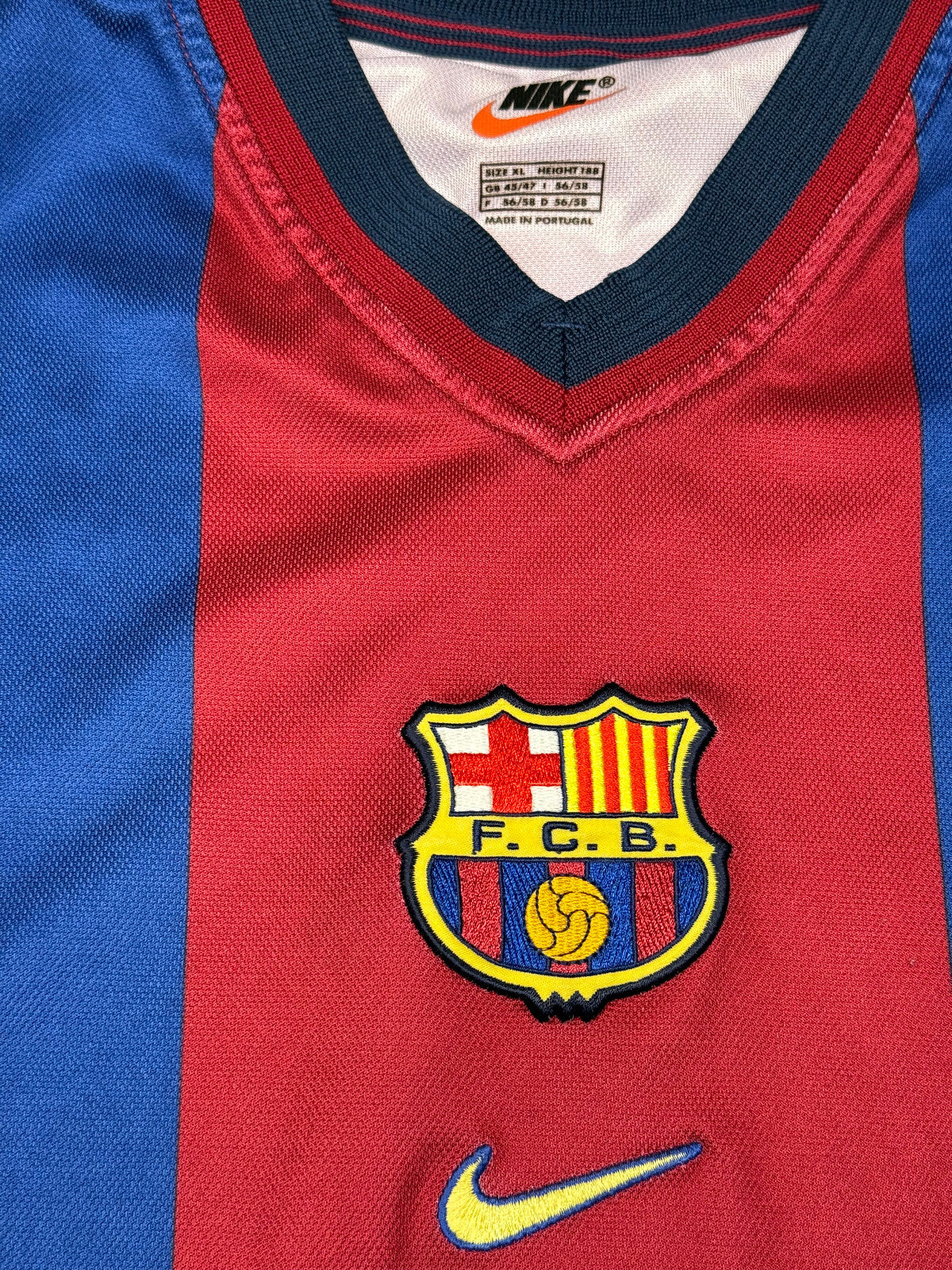 Maglia calcio vintage Luis Figo Barca barcellona camiseta NIKE 1998 1999 XL