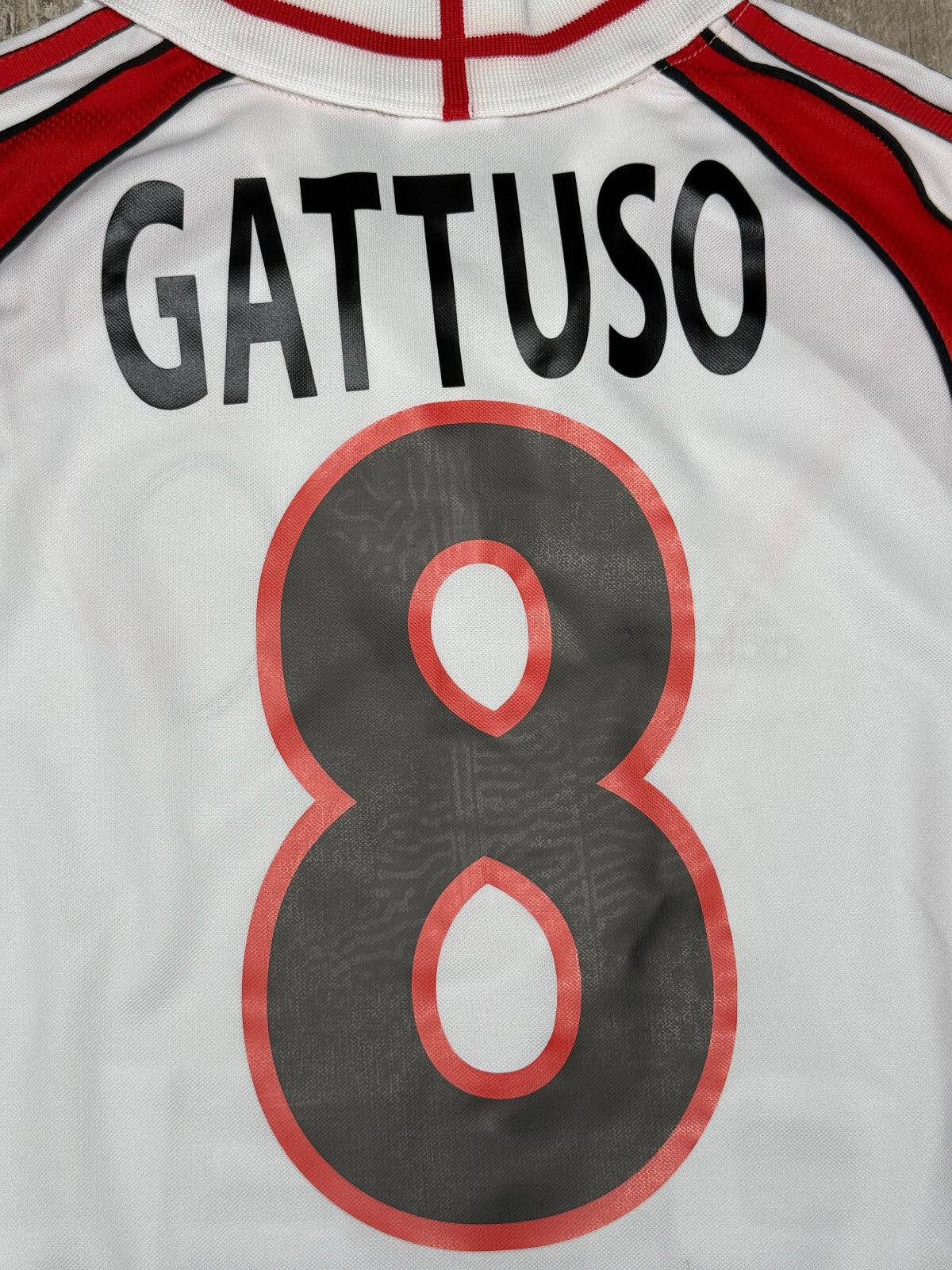 maglia calcio vintage AC Milan GATTUSO Opel 2000 2001 Away shirt jersey