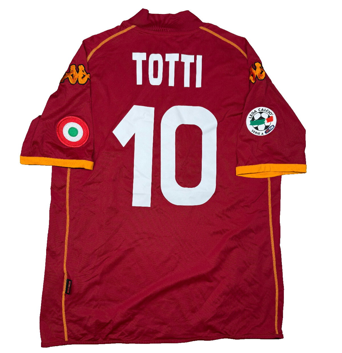 maglia calcio Roma Totti Kappa Wind 2008 2009 XL *NUOVA* vintage Gara