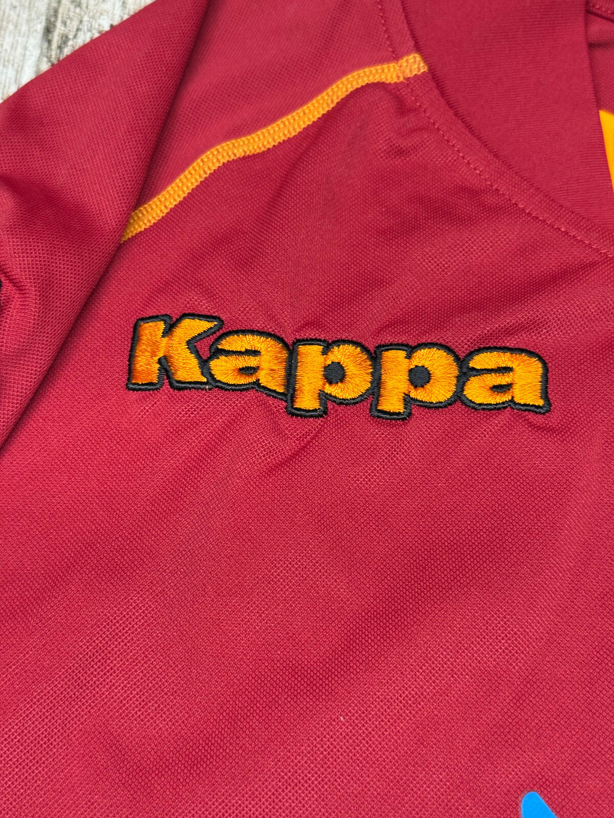 maglia calcio Roma Totti Kappa Wind 2008 2009 XL *NUOVA* vintage Gara