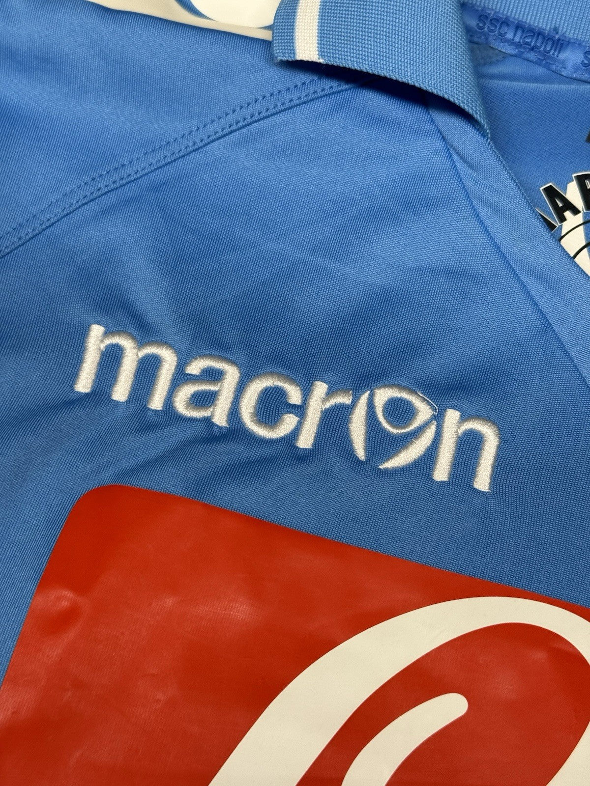 maglia calcio vintage Napoli Cavani home 2011 2012 shirt Jersey Macron L Lete