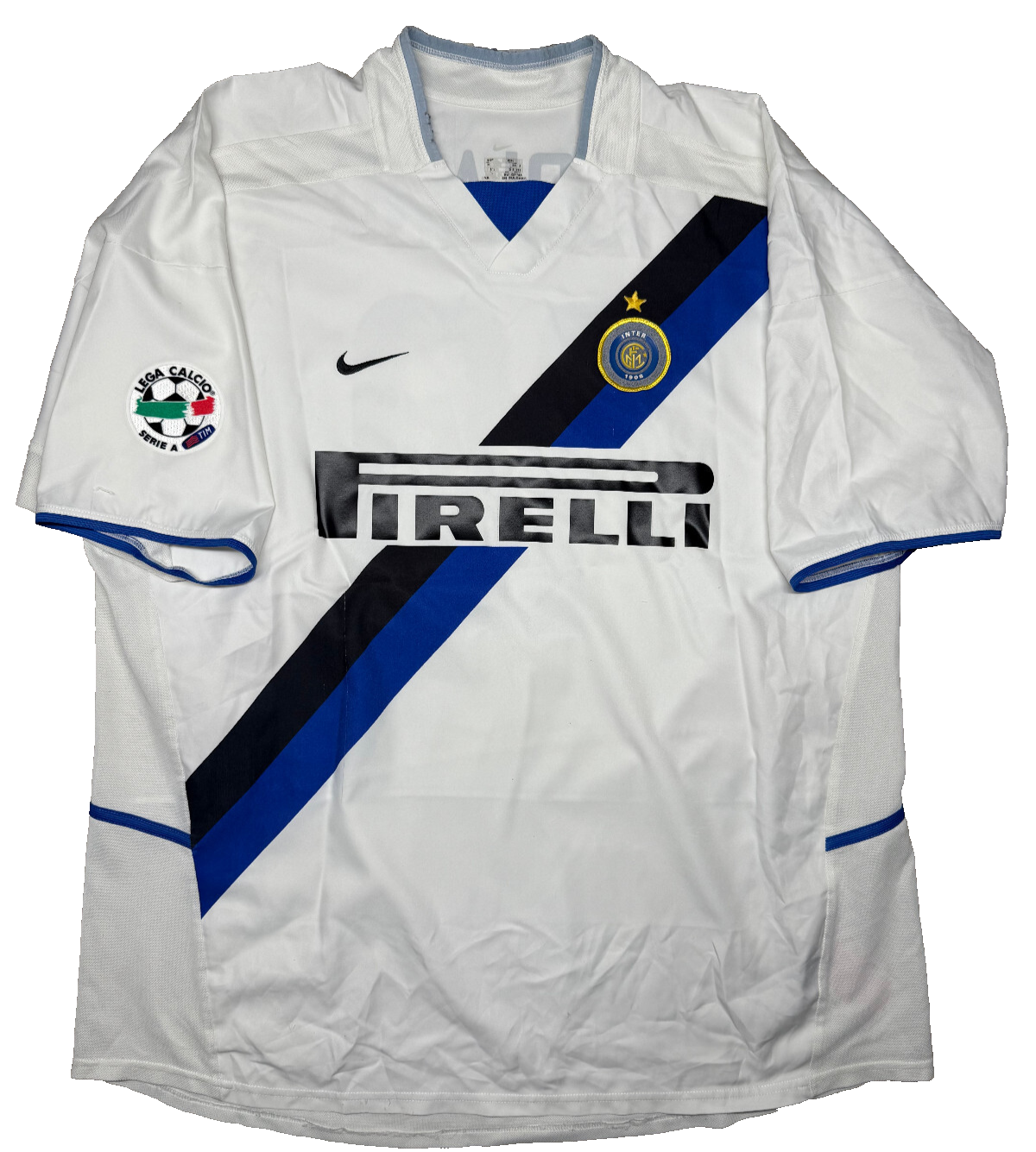 Maglia calcio vintage Inter Adriano Pirelli Nike 2003 2004 Serie A shirt jersey