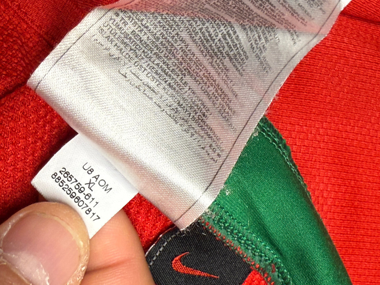 maglia vintage Cristiano Ronaldo Portugal vs Germany calcio Nike Euro 2008 XL