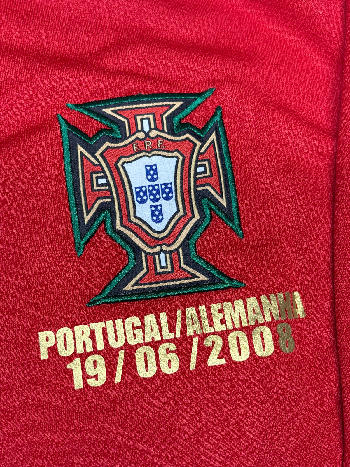 maglia vintage Cristiano Ronaldo Portugal vs Germany calcio Nike Euro 2008 XL